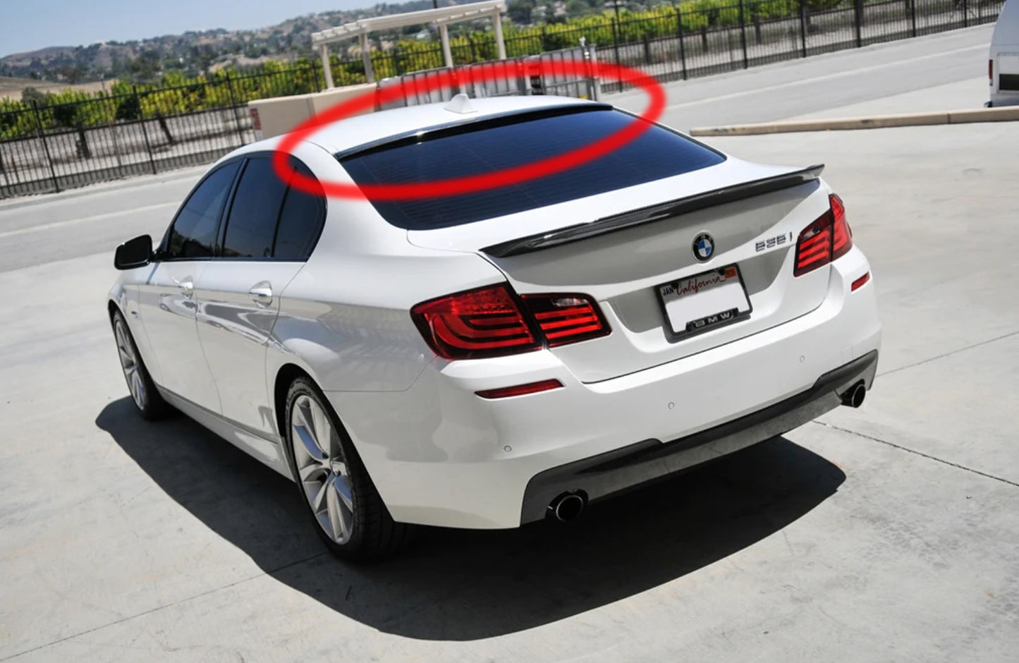 Roof Spoiler Carbon Fiber Trim for BMW 5 Series F10