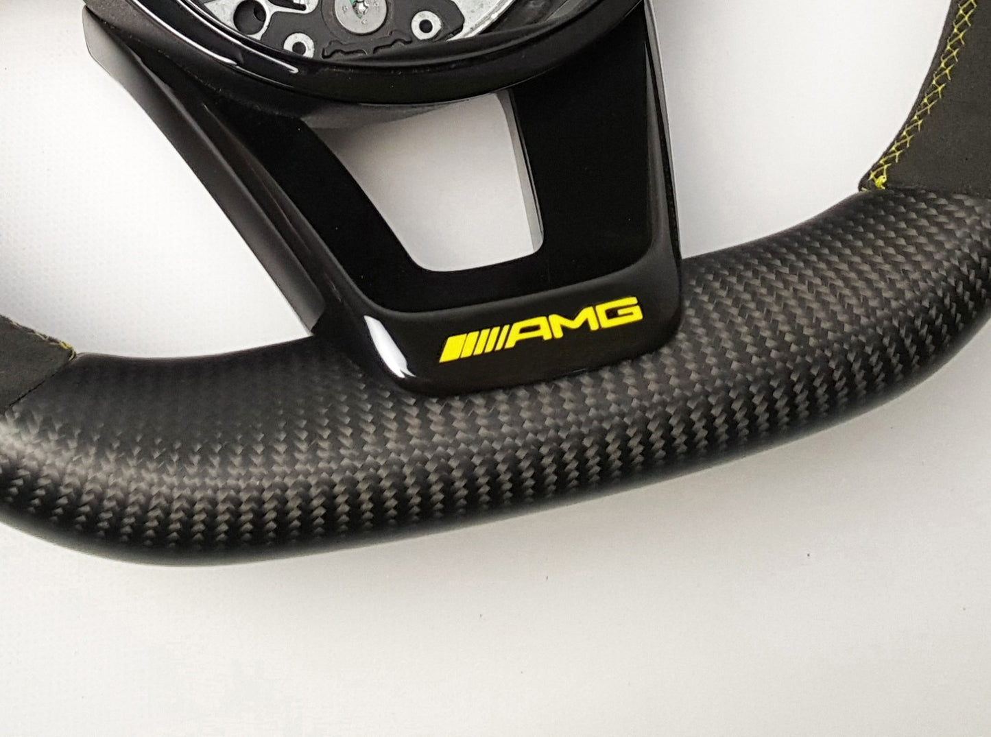 Mercedes-Benz W205 W213 C-Class E-Class Steering Wheel Carbon Fiber Paddle Shifter Extensions Alcantara