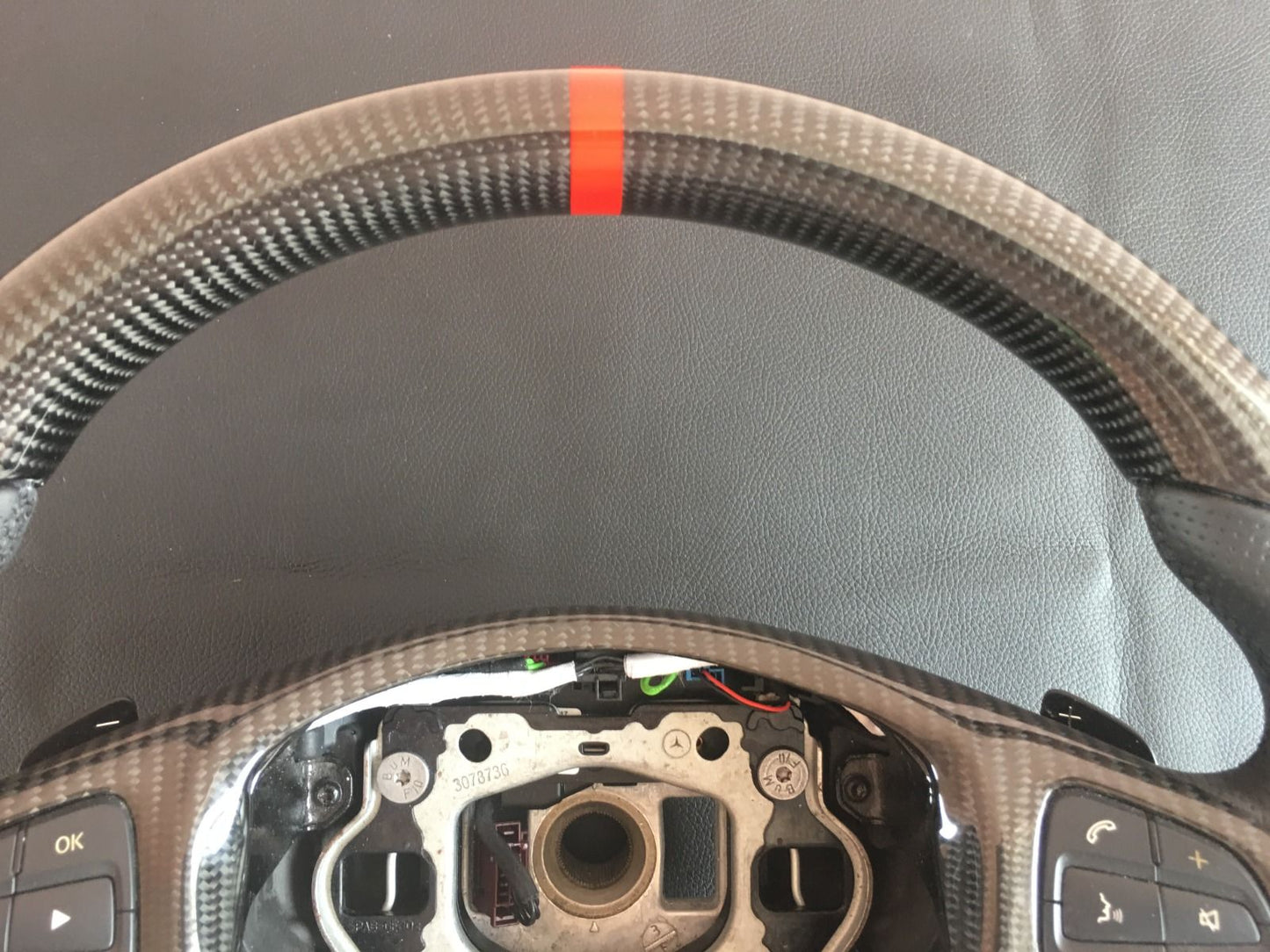 Mercedes-Benz A W176 B W246 C-Class W205 Steering Wheel Carbon Leather