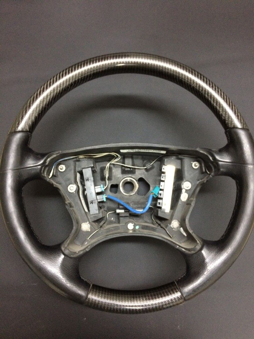Mercedes-Benz CLK E-Class G-Class W463 W211 W209 Steering Wheel Leather Carbon