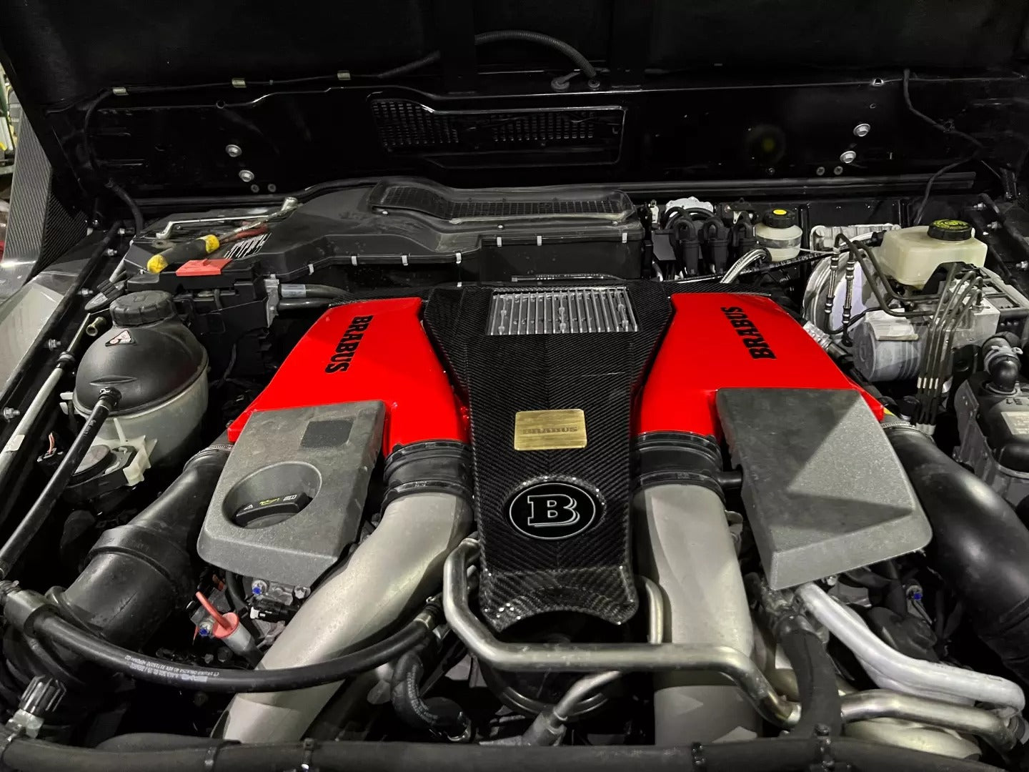 Mercedes-Benz G-Wagon W463 G63 Brabus Style Engine Air Filter Red Housings Replacement