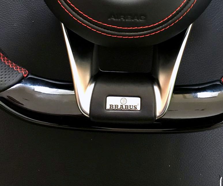 Mercedes-Benz GLE GLC GLS C CLA W205 W166 X166 Brabus Steering Wheel Piano Black Leather