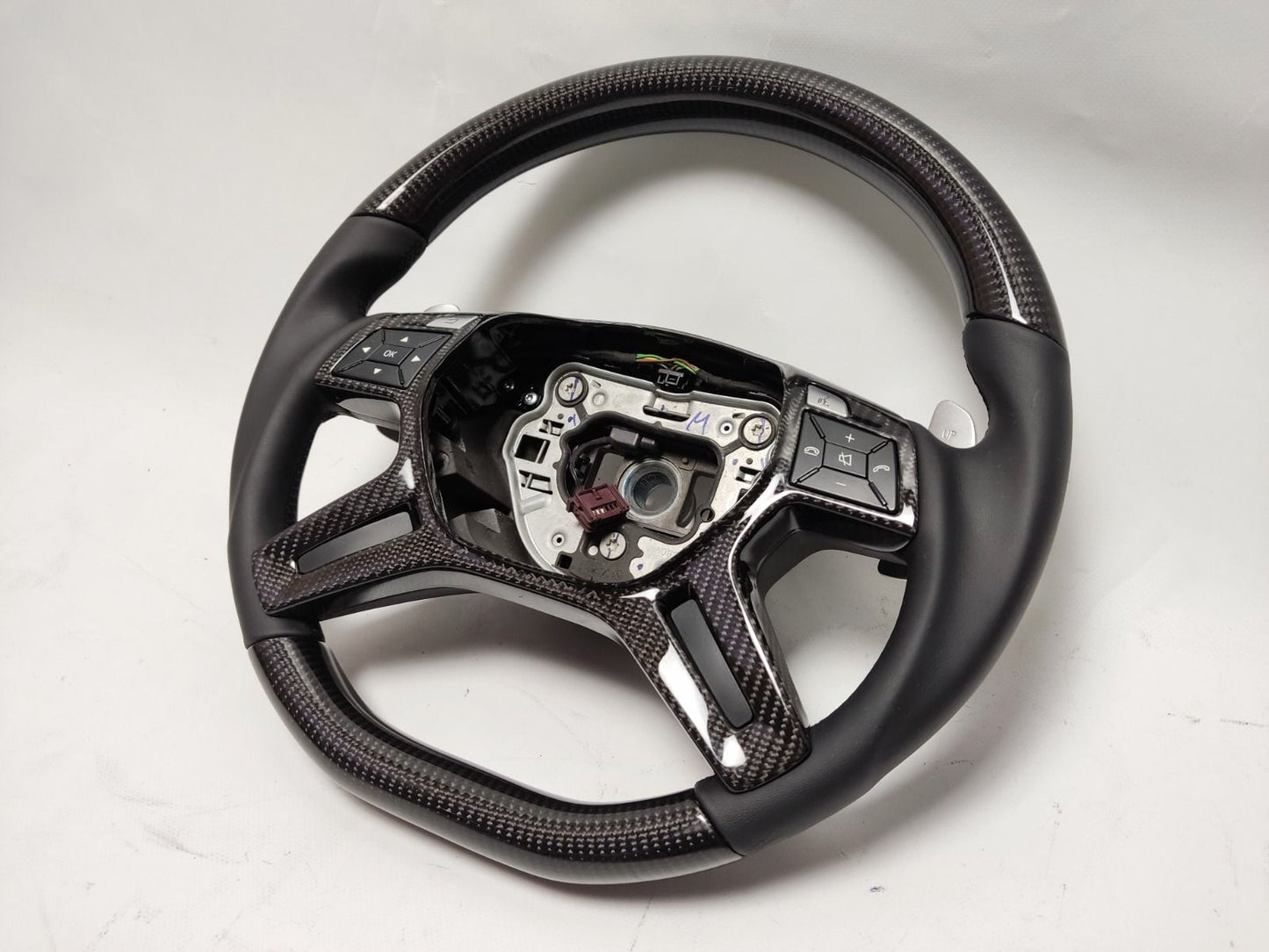 Mercedes-Benz S-Class W221 Steering Wheel Carbon Fiber Leather
