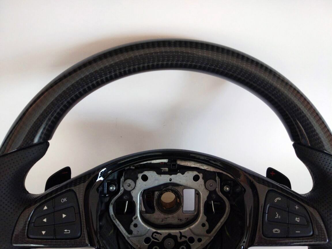 Mercedes-Benz CLA GLE CLS Steering Wheel Carbon Leather