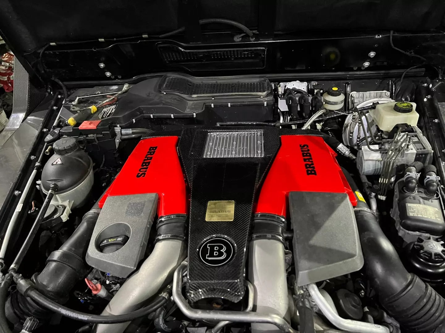 Mercedes-Benz G-Wagon W463 G63 Brabus Style Engine Air Filter Red Housings Replacement
