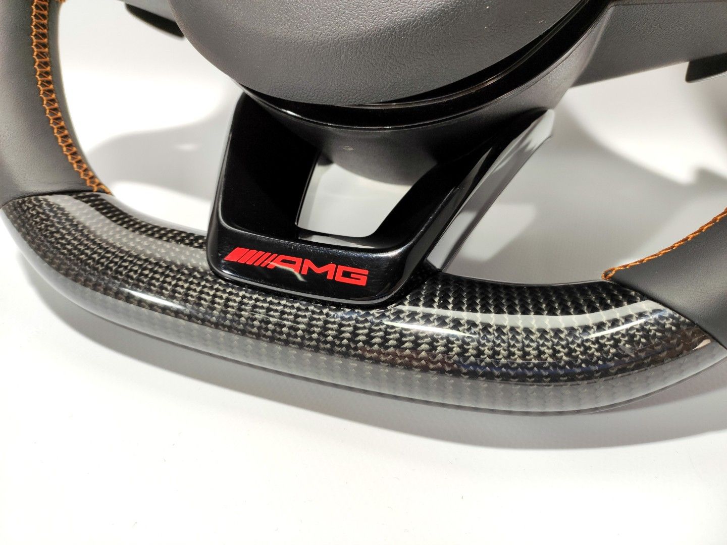 Mercedes-Benz GLE GLC GLS C CLA W205 W166 X166 AMG Steering Wheel Carbon Fiber Leather