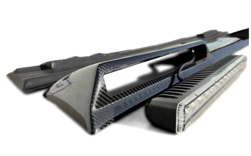 Mercedes-Benz W463 G-Wagon Carbon Fiber Front Roof LED Spoiler