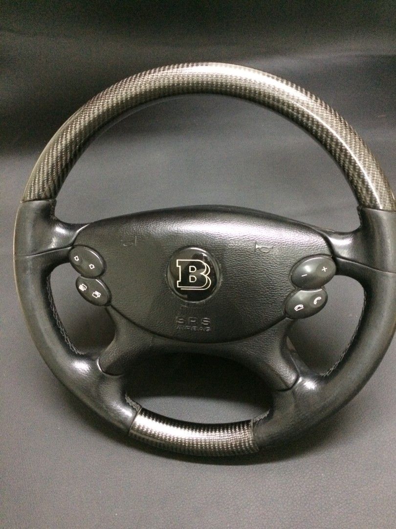 Mercedes-Benz CLK E-Class G-Class W463 W211 W209 Steering Wheel Leather Carbon