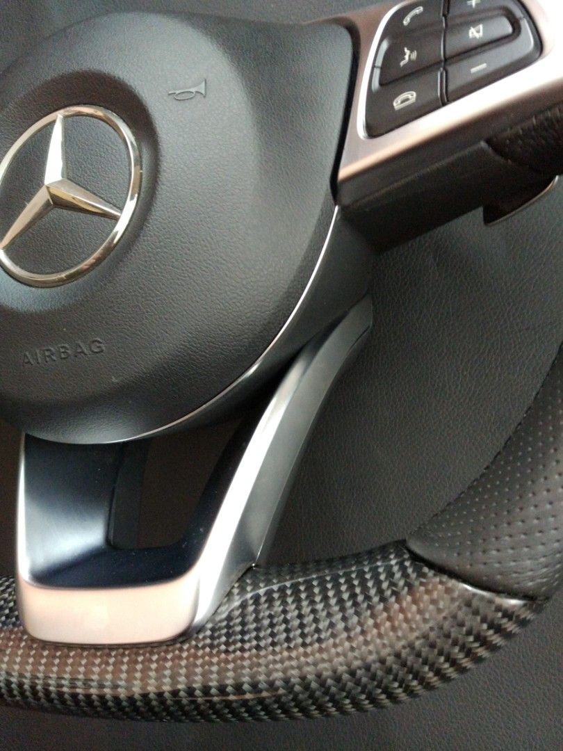 Mercedes-Benz CLA CLS GLE Steering Wheel Carbon Leather