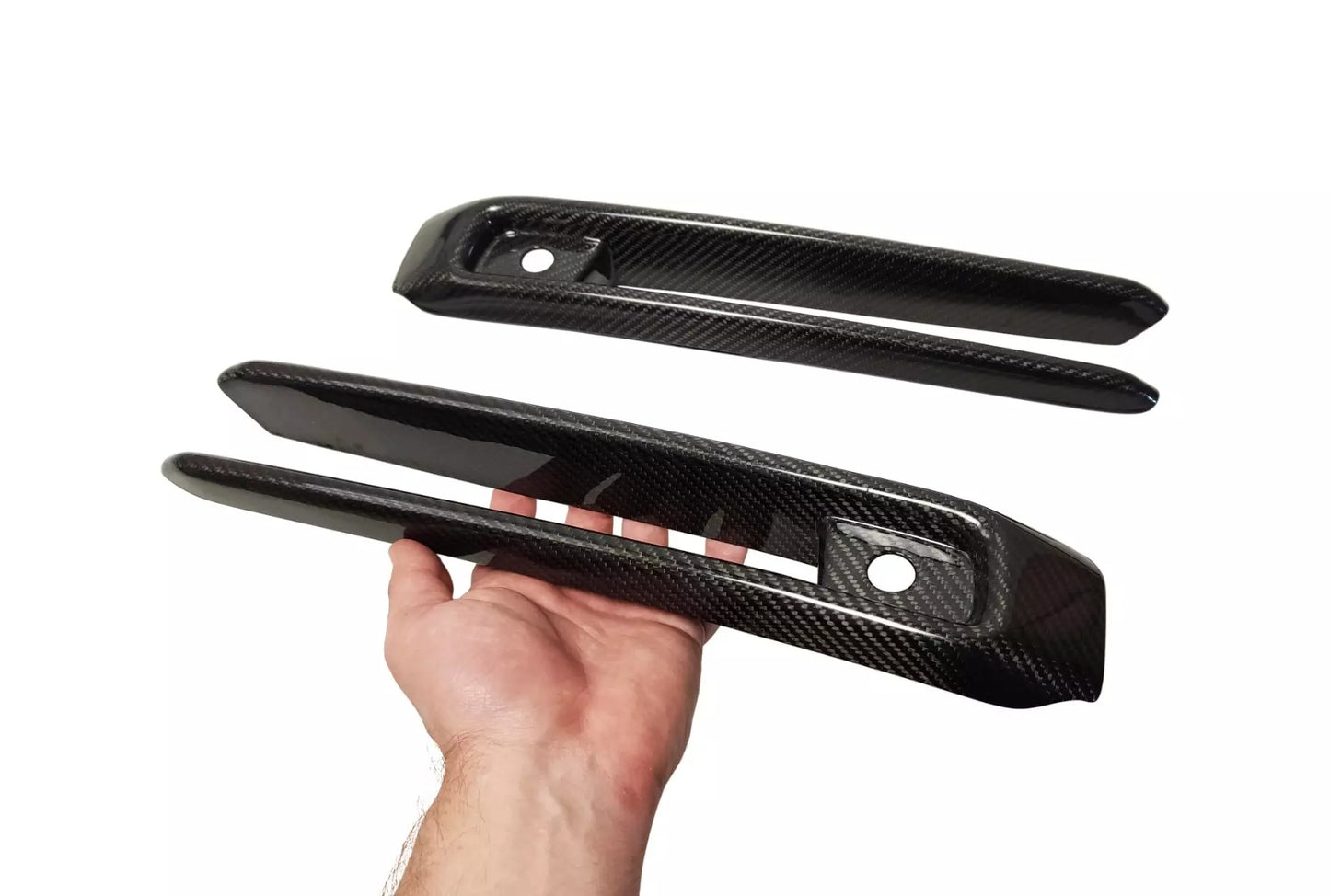 Carbon Fiber Front AMG Style Bumper Trim Inserts for Mercedes-Benz G-Class W463A