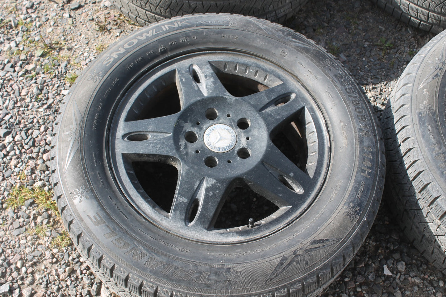 Rims R18 Black with Tires for Mercedes-Benz W463 W463A G-Class 4pcs
