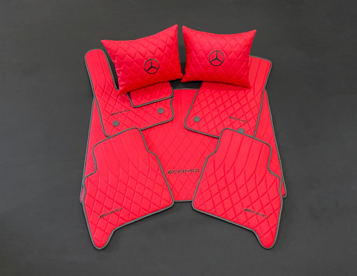 RED AMG Style Floor Mats for Mercedes-Benz W463A