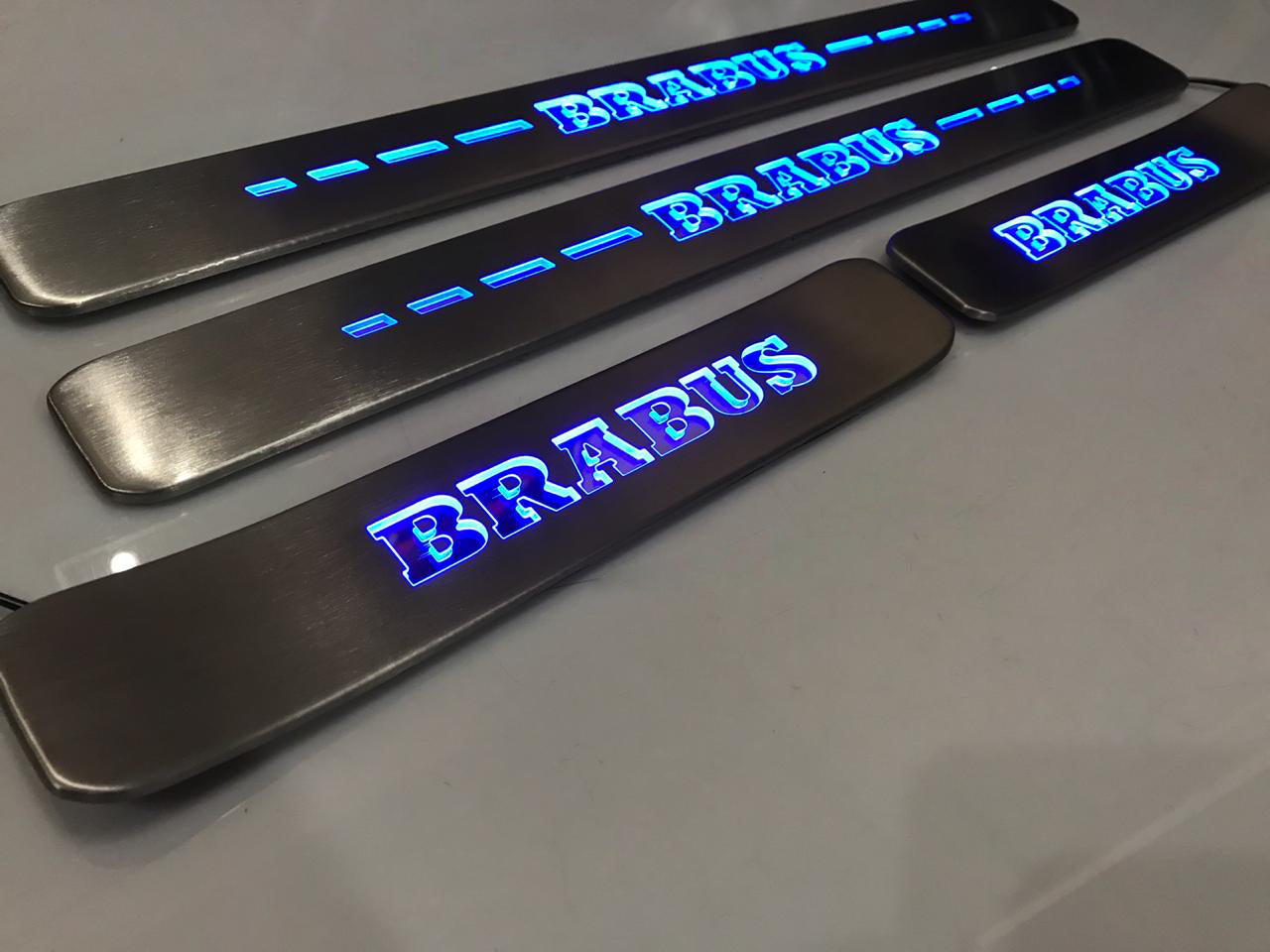 Mercedes-Benz W463A W464 G-Class Brabus Style Door Sills LED Scuff Plates