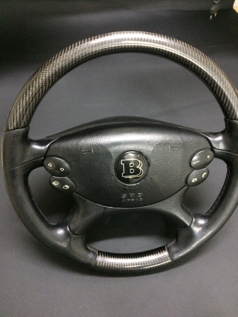 Mercedes-Benz CLK E-Class G-Class W463 W211 W209 Steering Wheel Leather Carbon