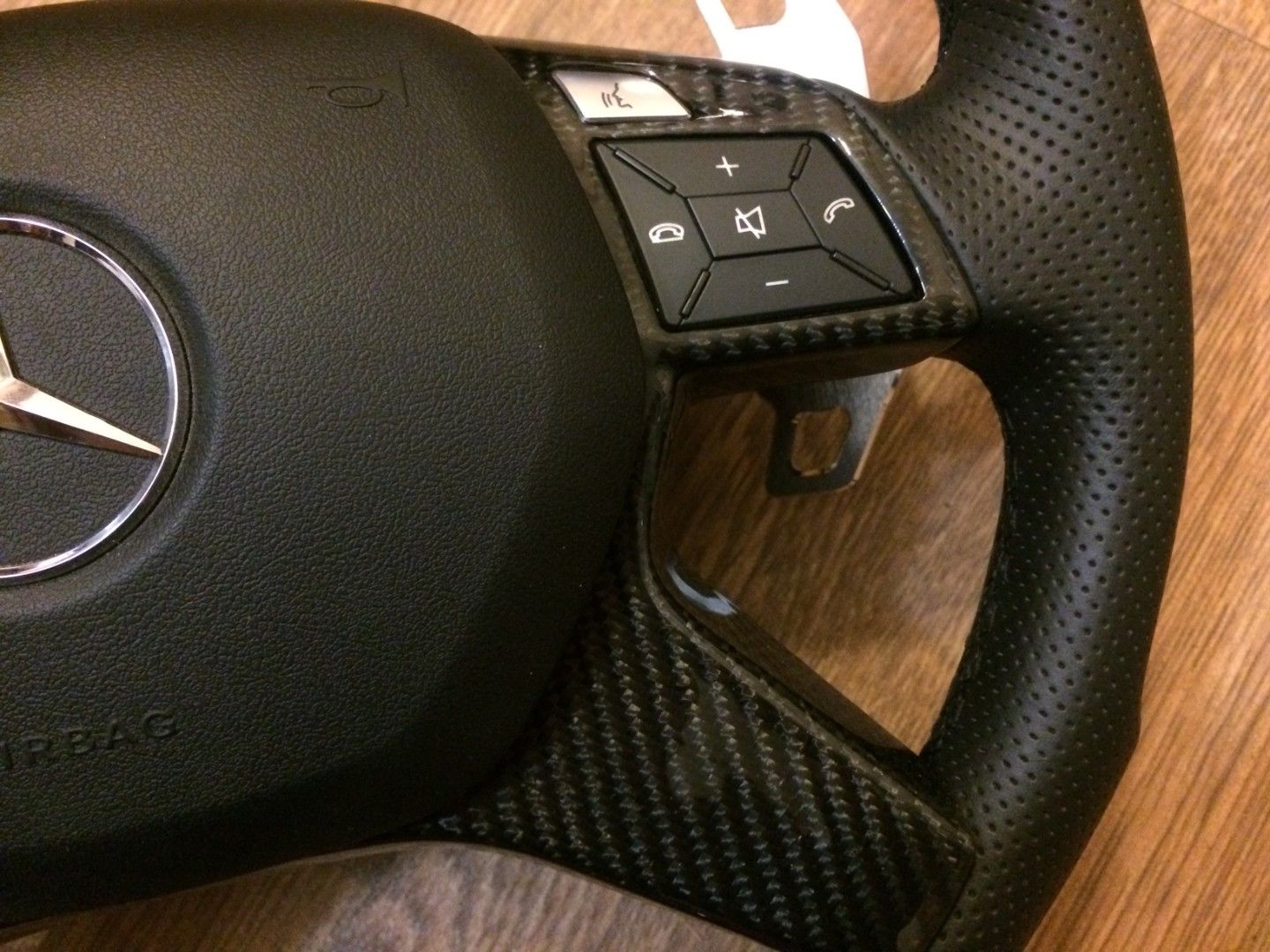 Mercedes-Benz G-Class E GL ML W166 X166 W463 Steering Wheel Leather Carbon