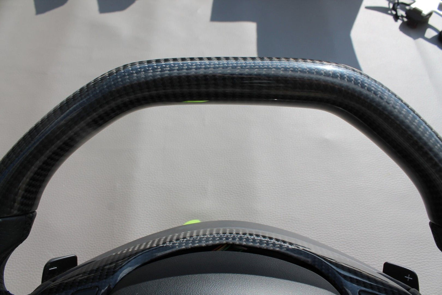 Mercedes-Benz A W176 B W246 C-Class W205 Steering Wheel Carbon Leather Brabus Style Logo