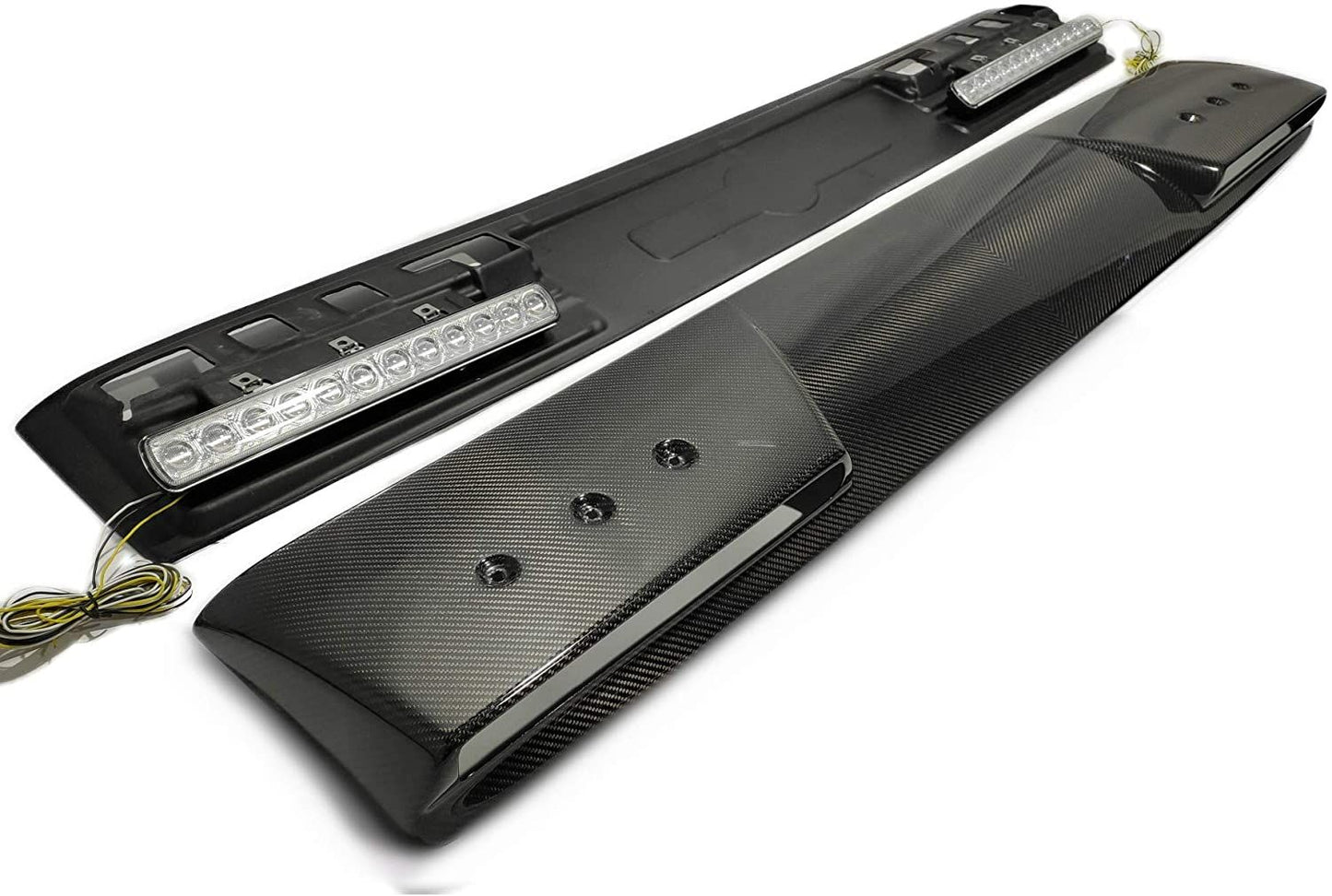 Carbon Fiber Front Roof Spoiler with LEDs for Mercedes W463A W464 G Wagon
