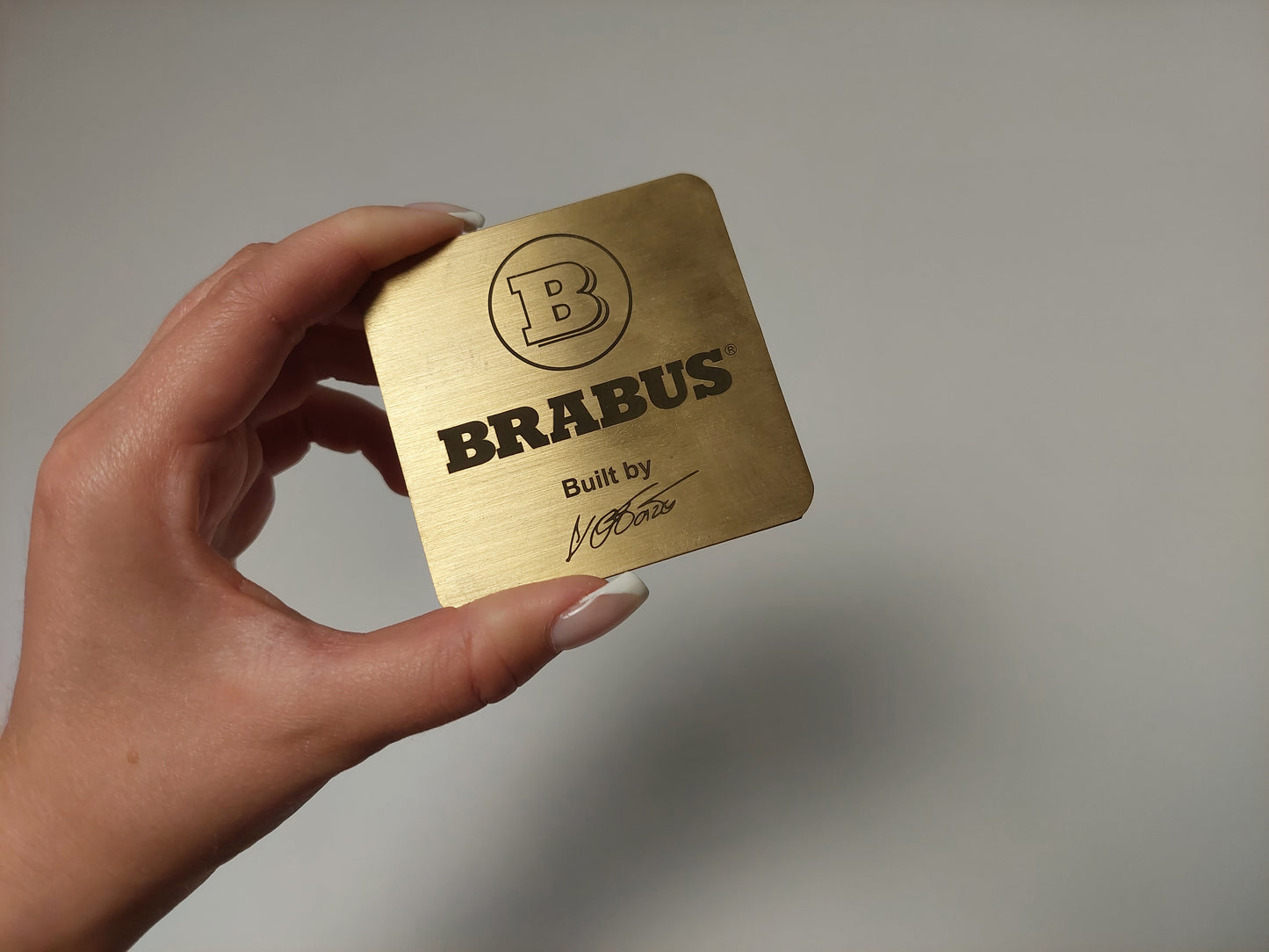 Brabus Style Engine Cover Badge for Mercedes-Benz Cars