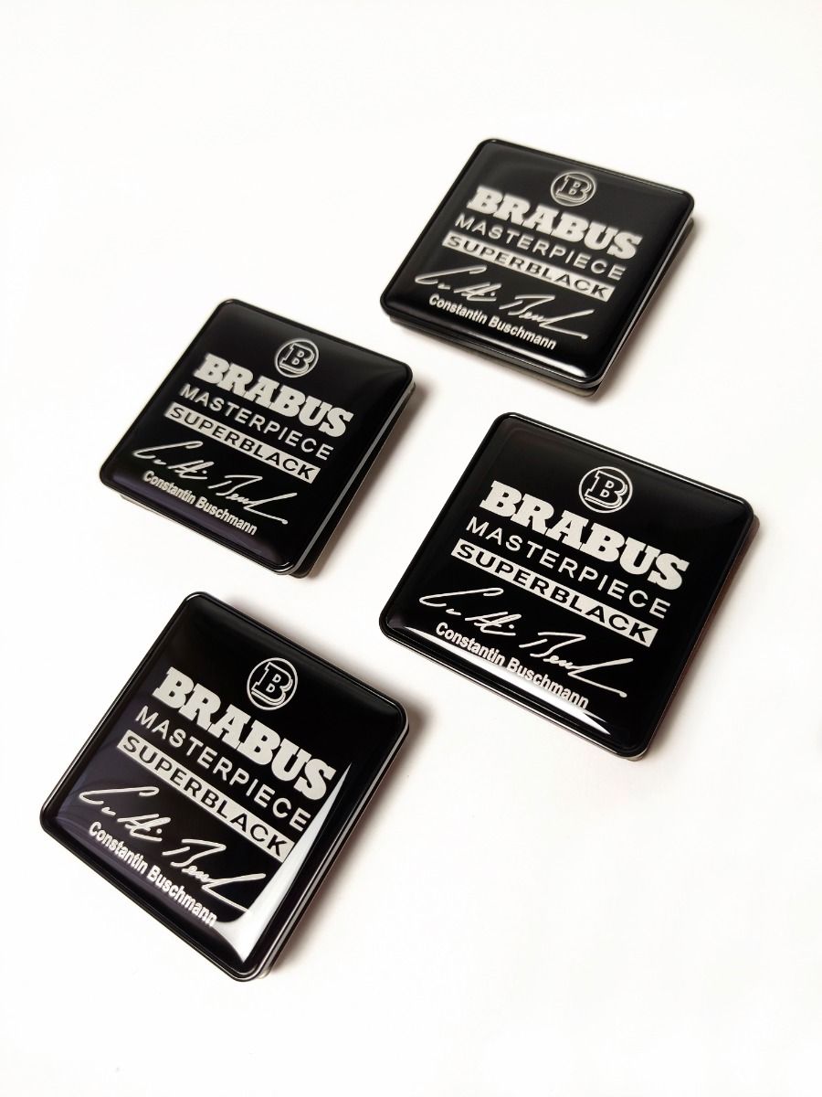 Brabus Style Superblack Masterpiece Floor Mat Metal Emblems Mercedes-Benz W463A G-Class