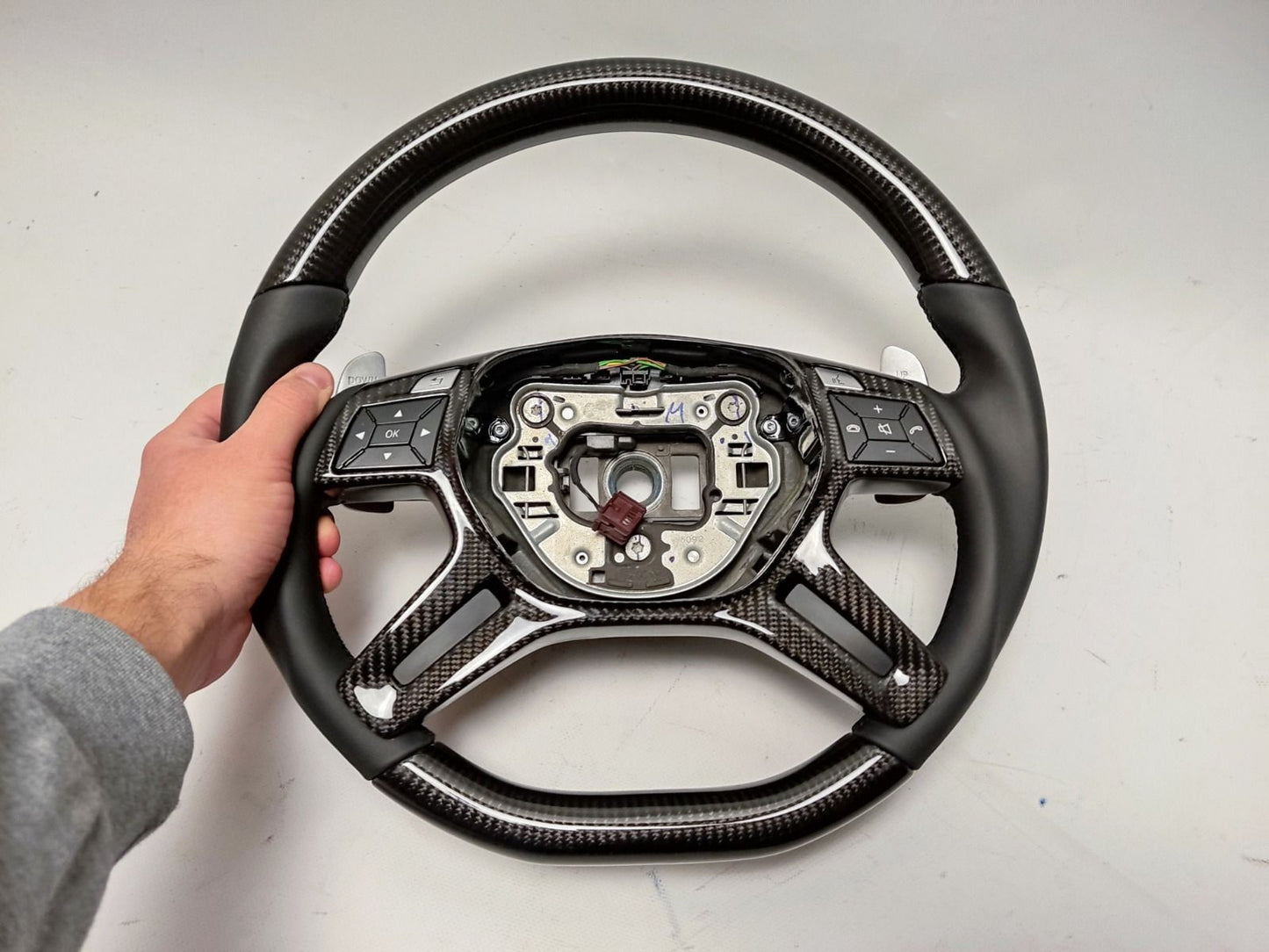 Mercedes-Benz S-Class W221 Steering Wheel Carbon Fiber Leather