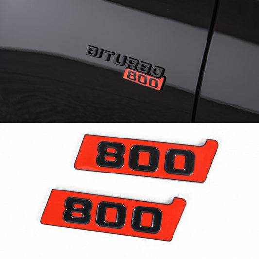 800 Brabus Fender Emblems 800 Logo Badge for G-Class G Wagon Mercedes 2pcs