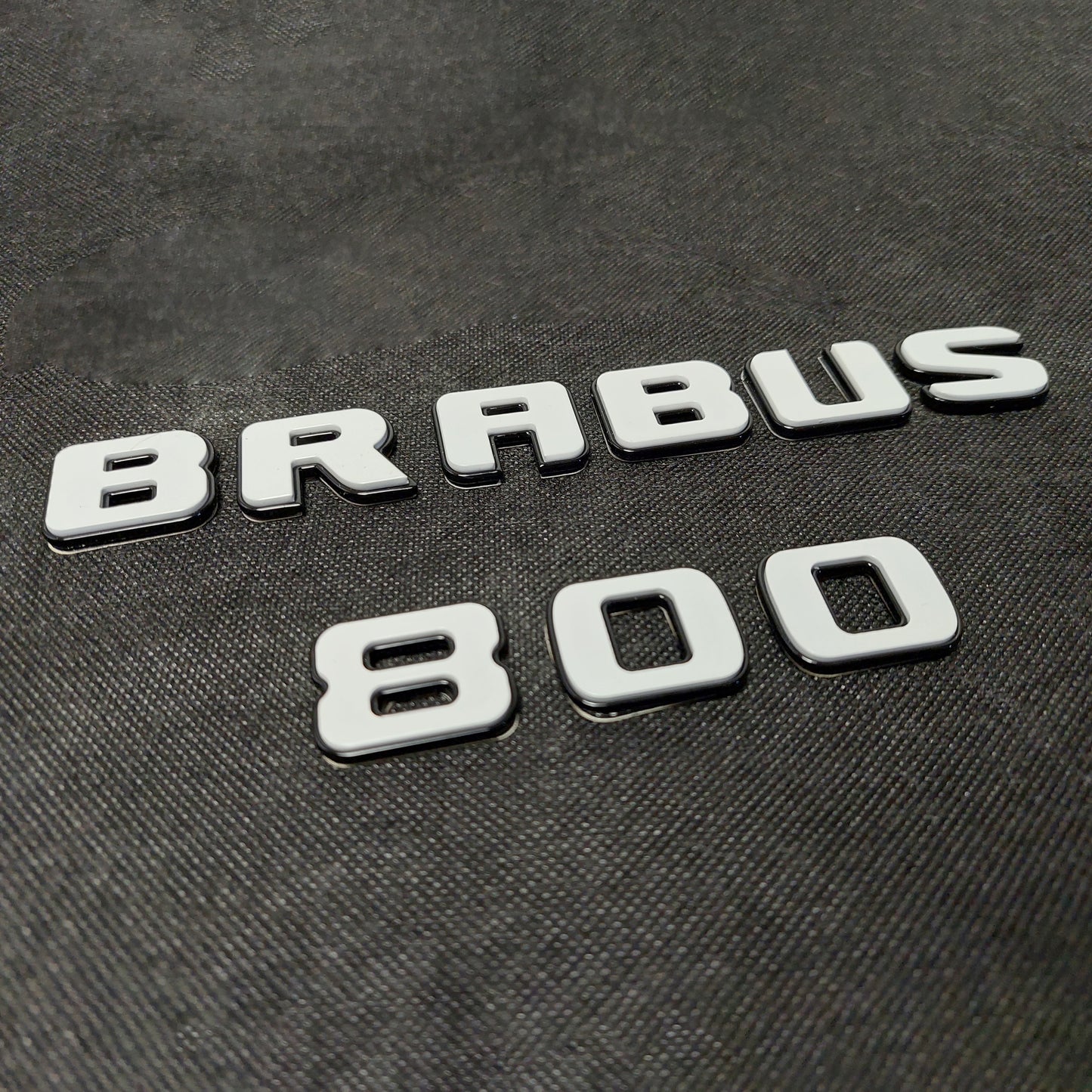 800 Brabus XLP Superwhite Emblems Set 800 Badges for Mercedes G63