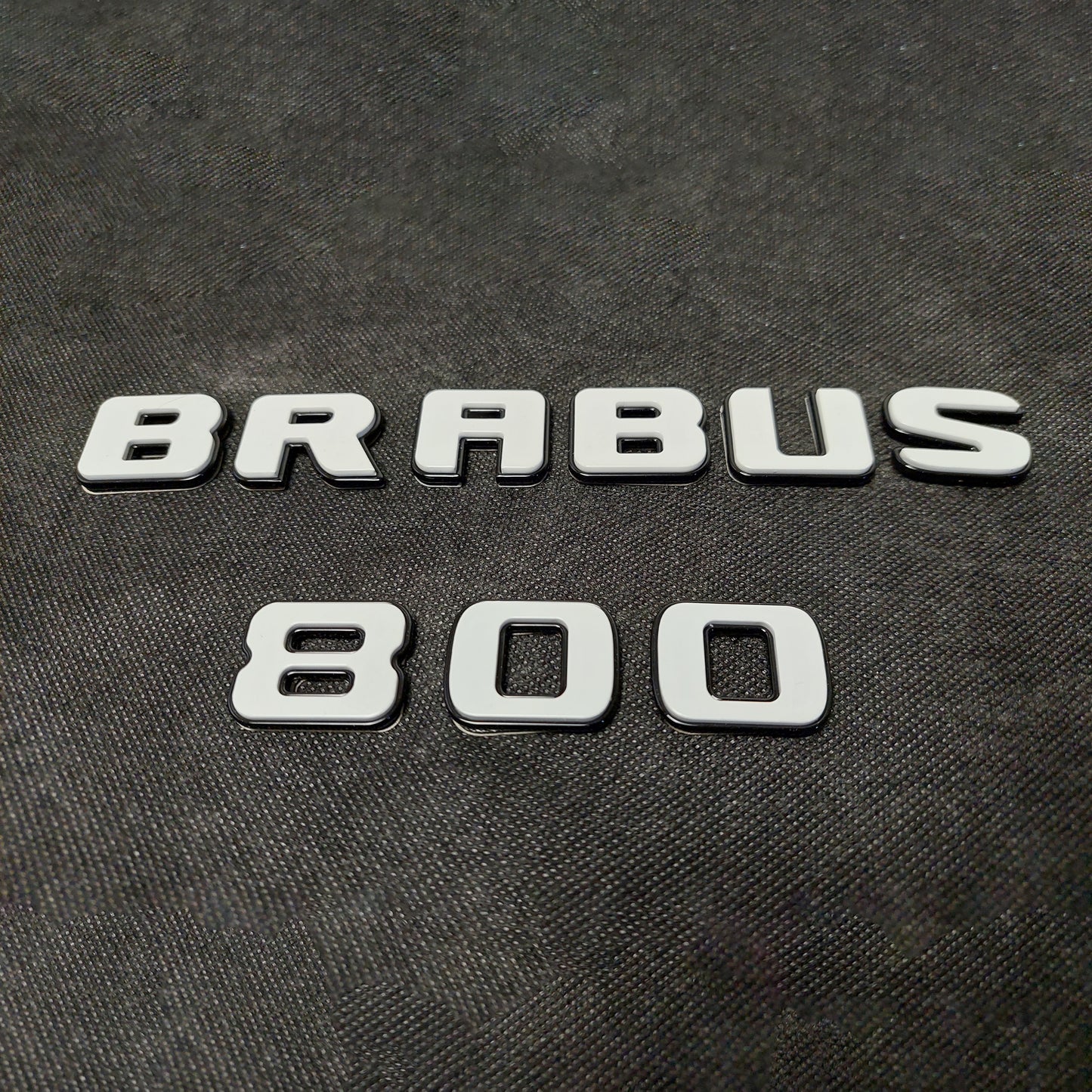 800 Brabus XLP Superwhite Emblems Set 800 Badges for Mercedes G63