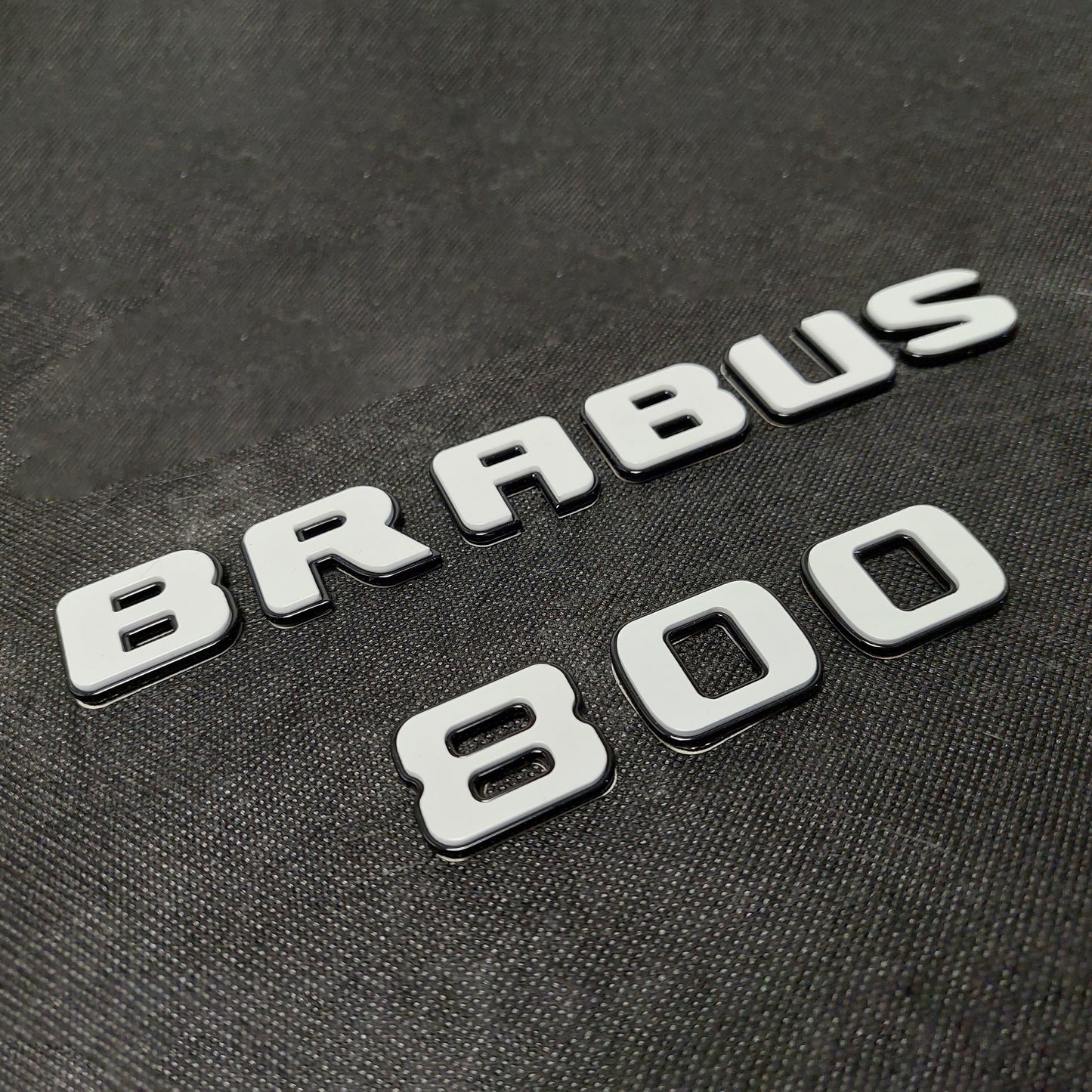 800 Brabus XLP Superwhite Emblems Set 800 Badges for Mercedes G63