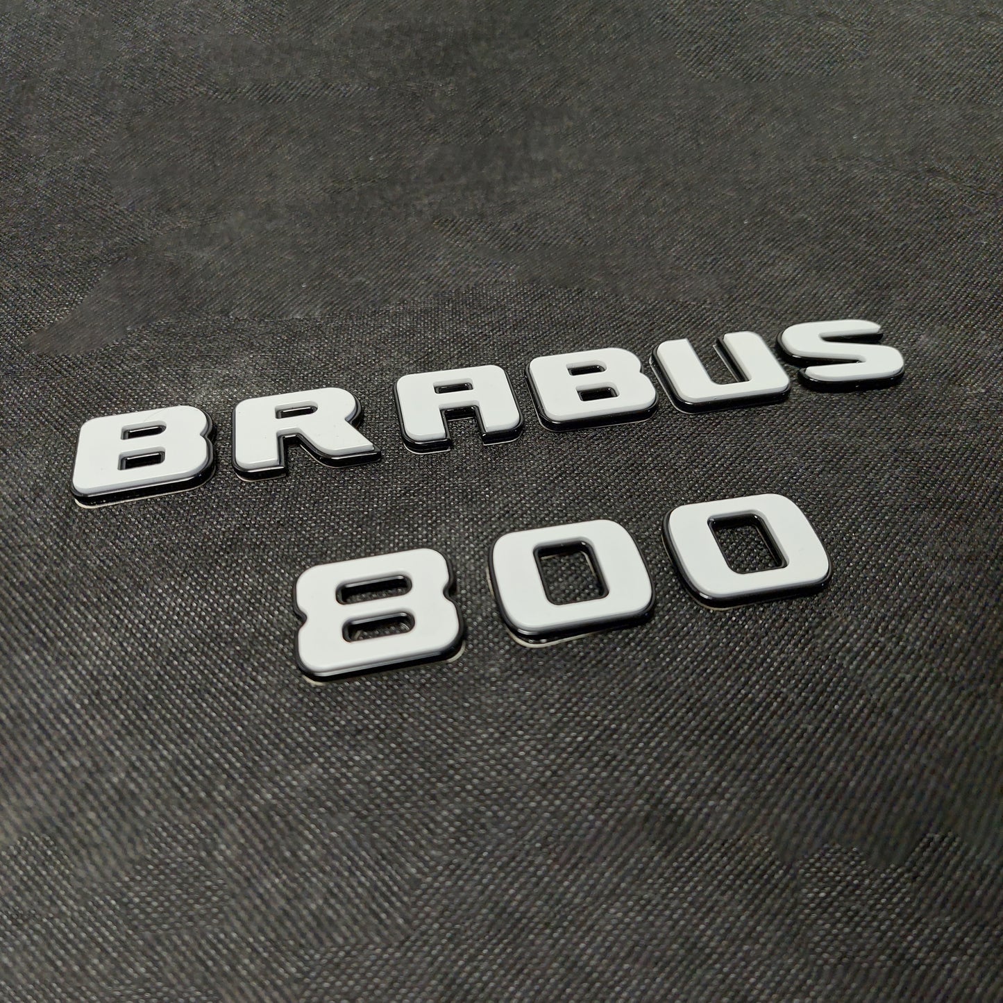 800 Brabus XLP Superwhite Emblems Set 800 Badges for Mercedes G63