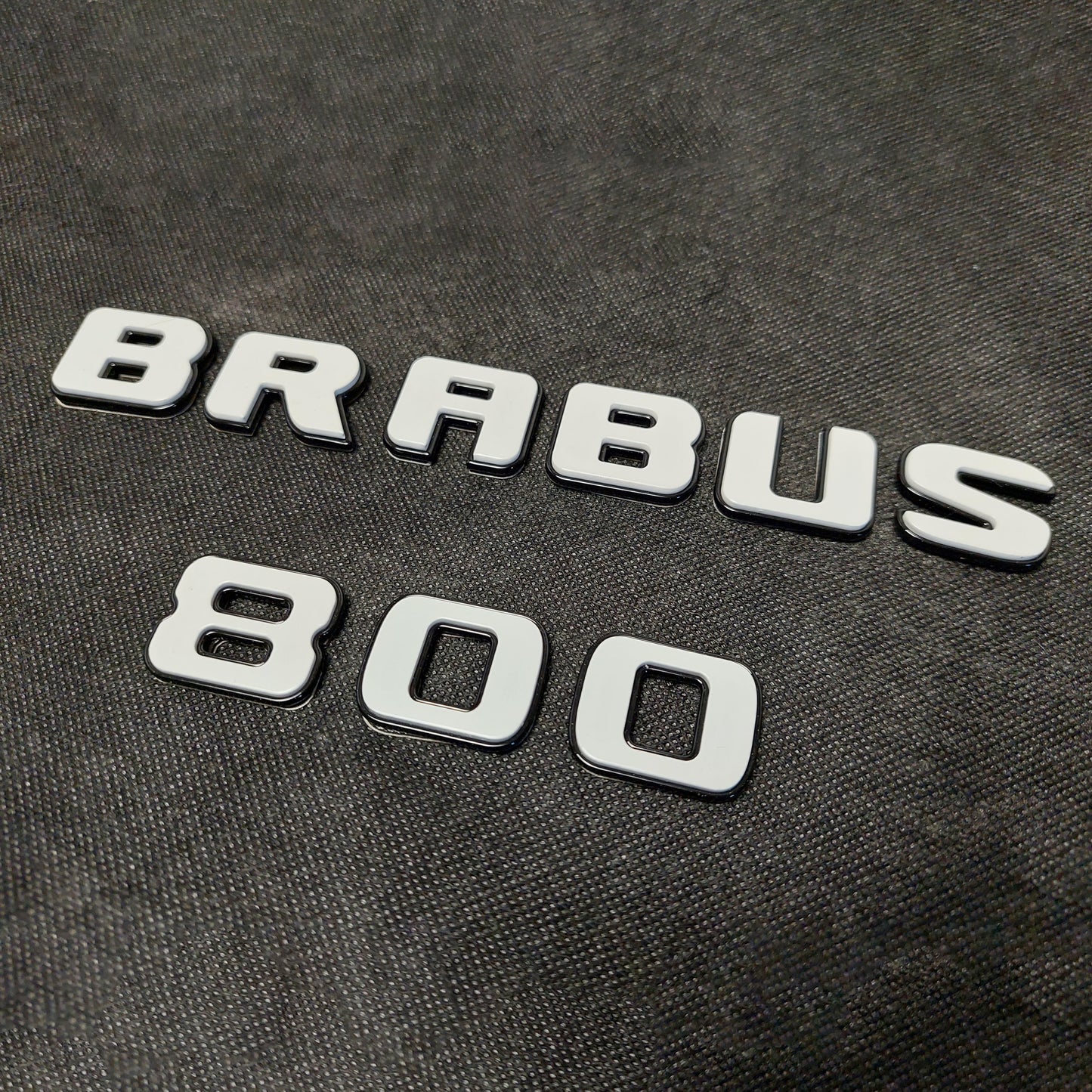 800 Brabus XLP Superwhite Emblems Set 800 Badges for Mercedes G63