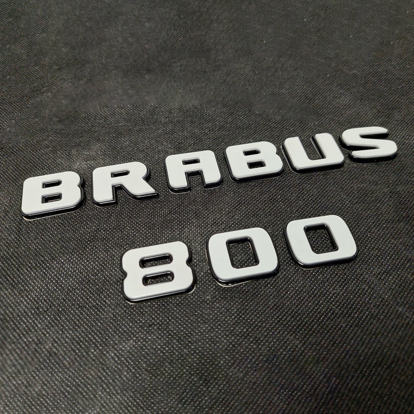 800 Brabus XLP Superwhite Emblems Set 800 Badges for Mercedes G63