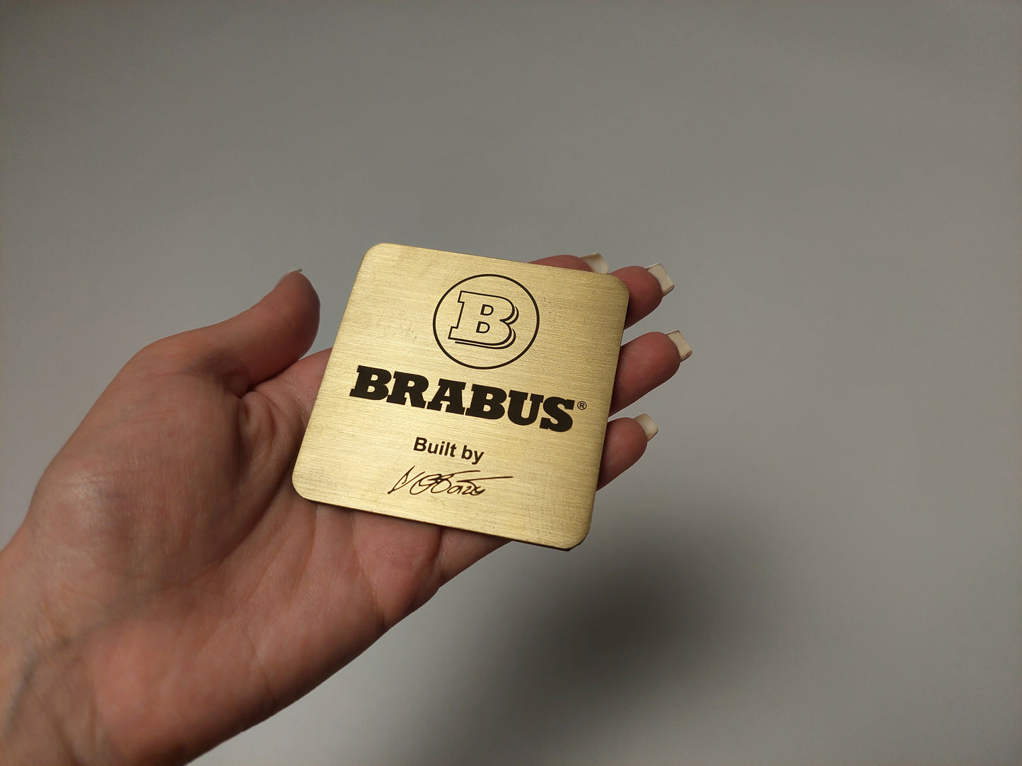 Brabus Style Engine Cover Badge for Mercedes-Benz Cars