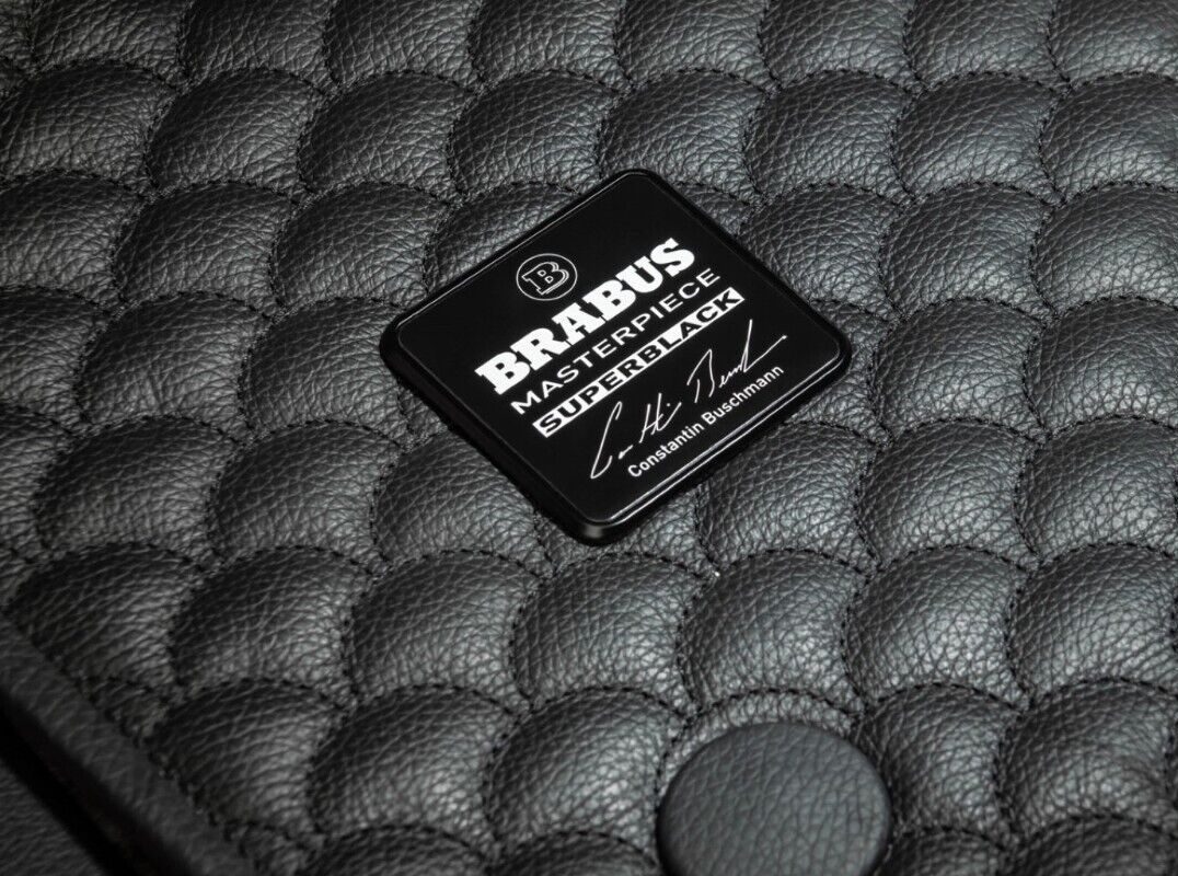 Brabus Style Superblack Masterpiece Floor Mat Metal Emblems Mercedes-Benz W463A G-Class
