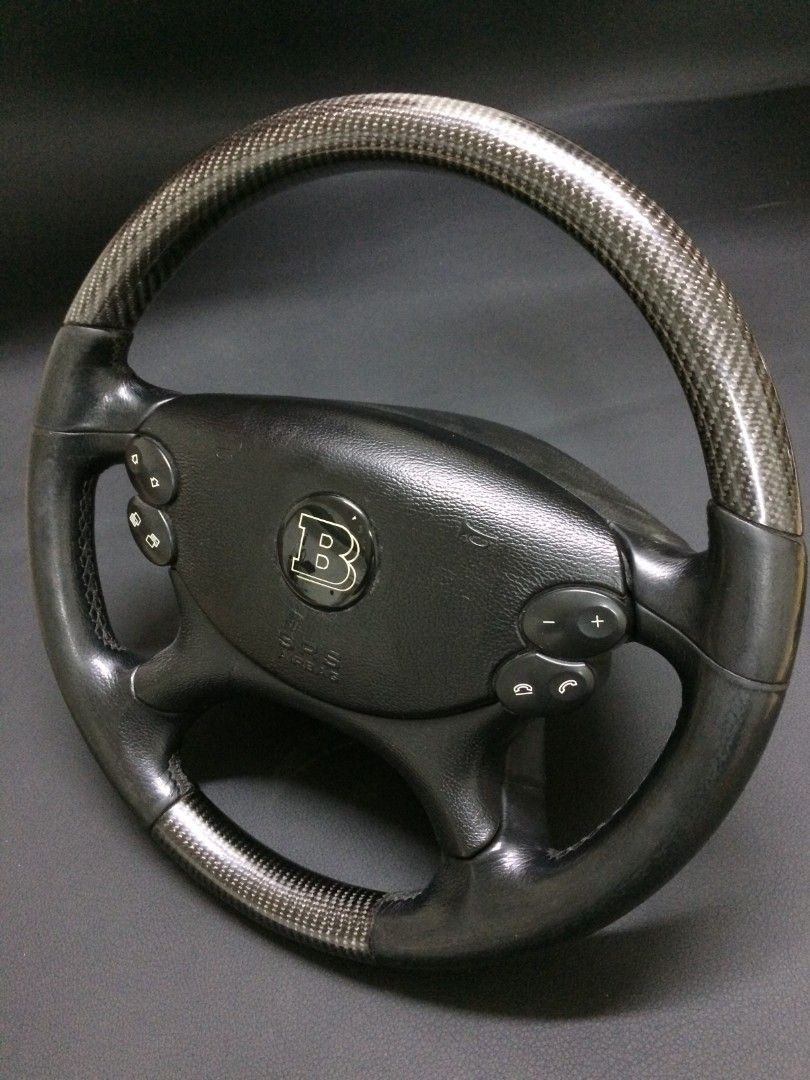 Mercedes-Benz CLK E-Class G-Class W463 W211 W209 Steering Wheel Leather Carbon