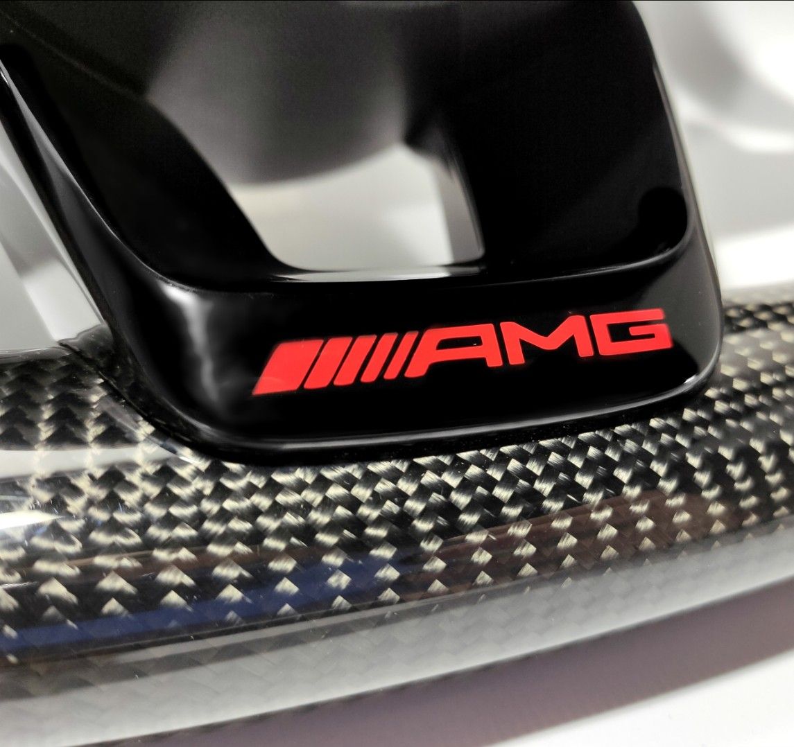 Mercedes-Benz GLE GLC GLS C CLA W205 W166 X166 AMG Steering Wheel Carbon Fiber Leather