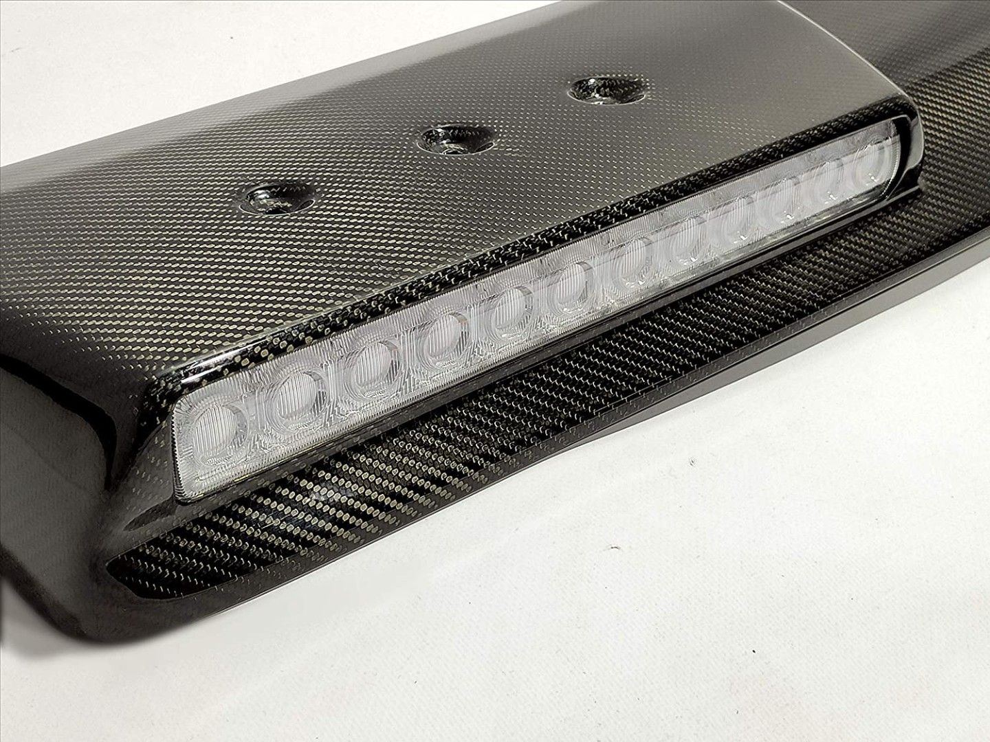 Carbon Fiber Front Roof Spoiler with LEDs for Mercedes W463A W464 G Wagon