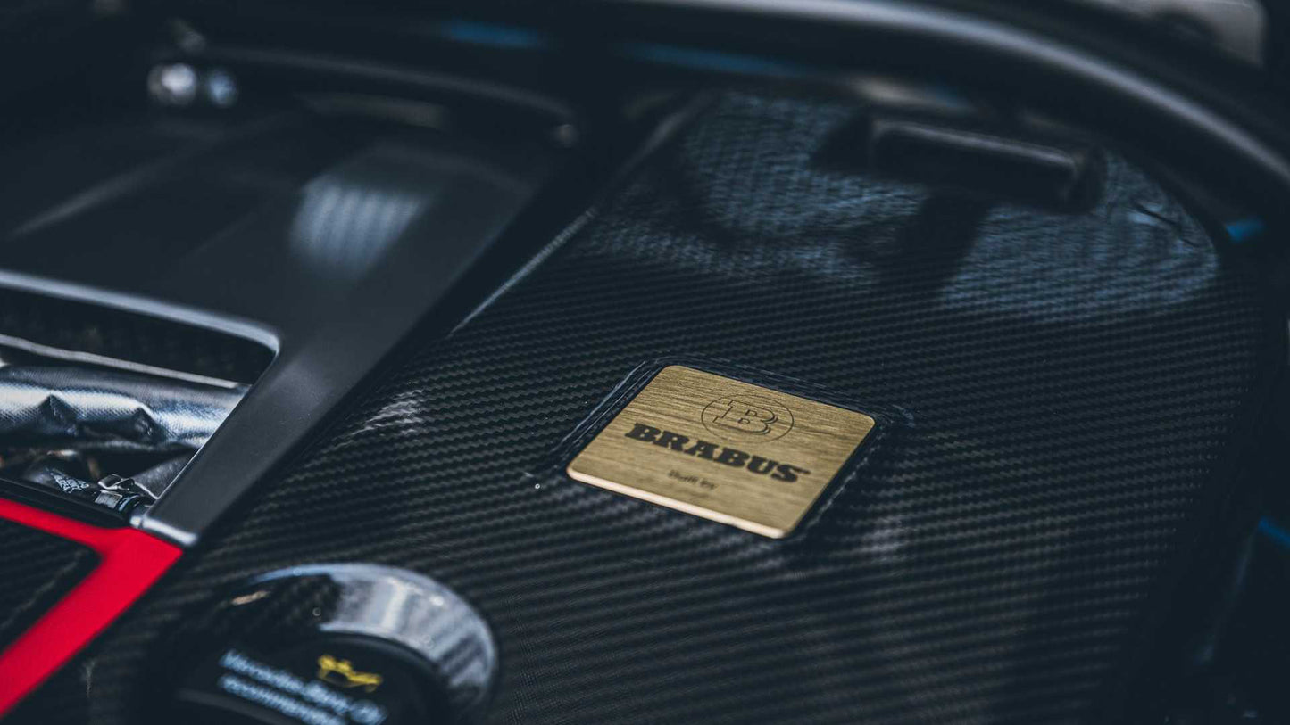 Brabus Style Engine Cover Badge for Mercedes-Benz Cars