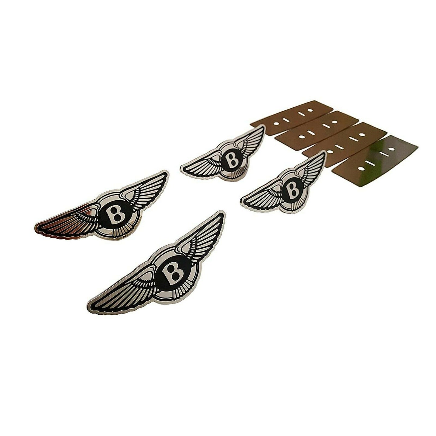 Bentley Seat Logo Badges Metal Emblems Set 4 pcs