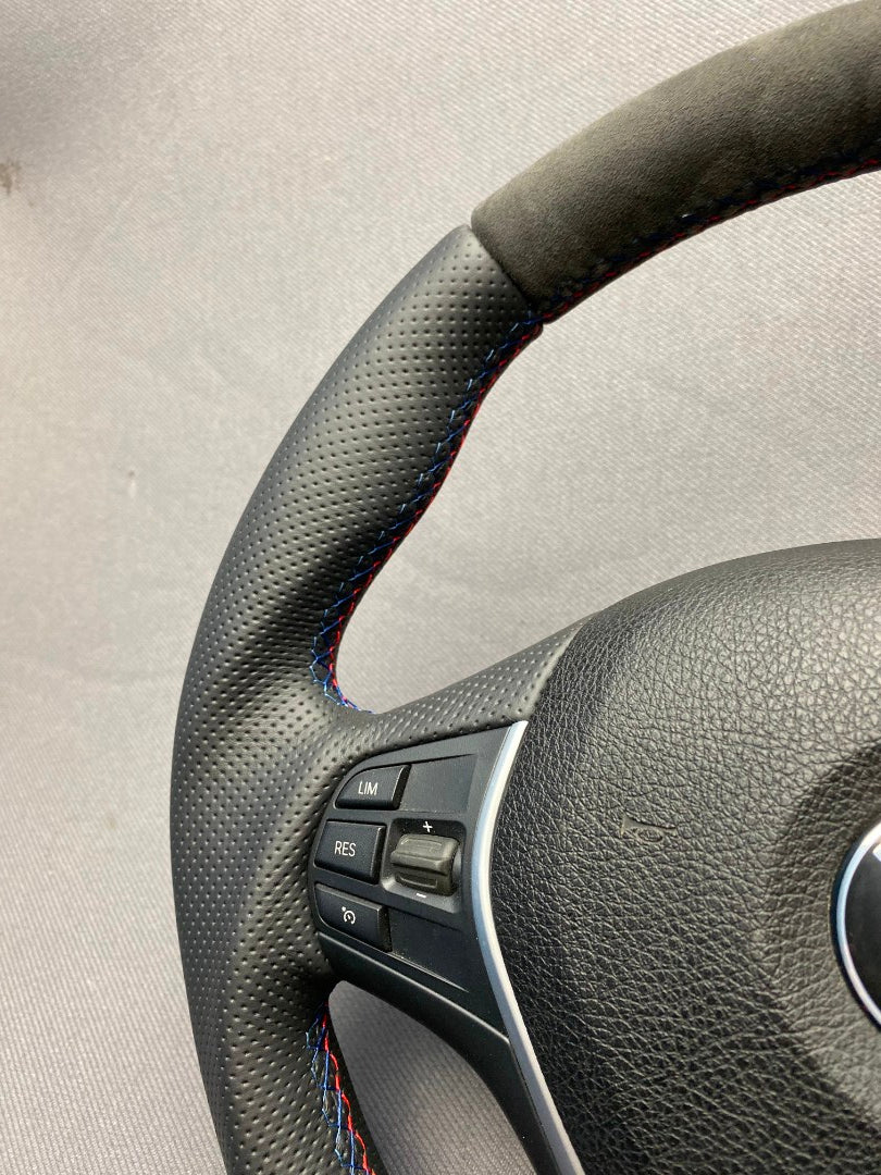 BMW F30 F22 F32 F33 X5 X6 Steering Wheel Leather Alcantara