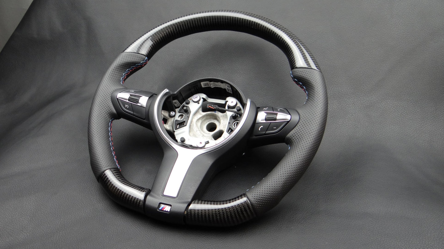 BMW F30 F31 F15 F16 Steering Wheel Carbon Leather