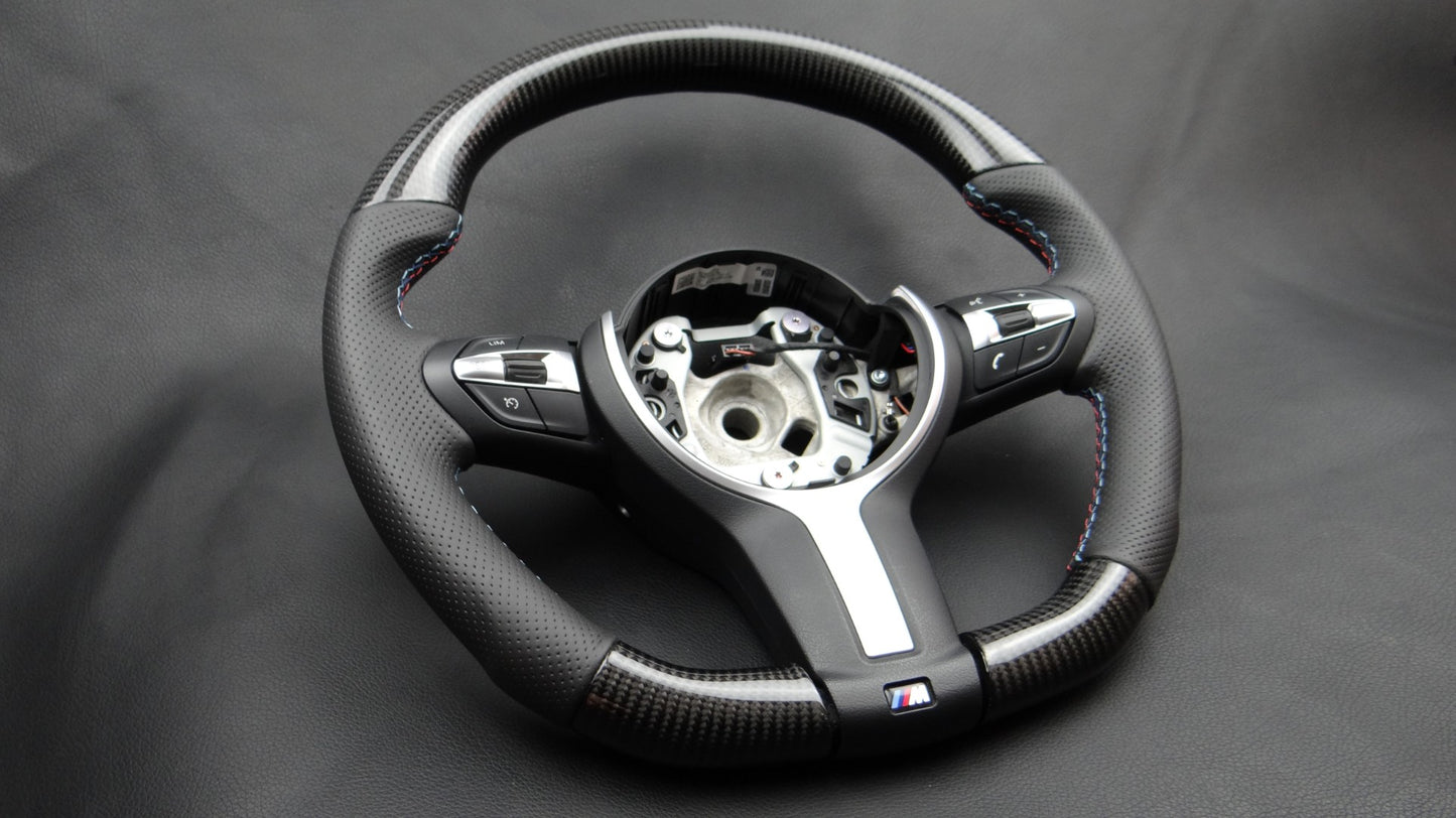 BMW F30 F31 F15 F16 Steering Wheel Carbon Leather