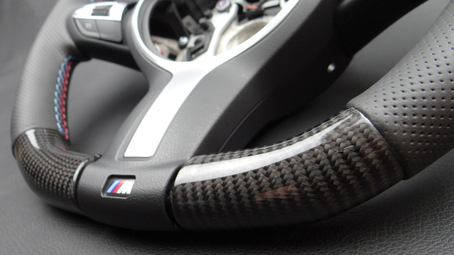 BMW F30 F31 F15 F16 Steering Wheel Carbon Leather