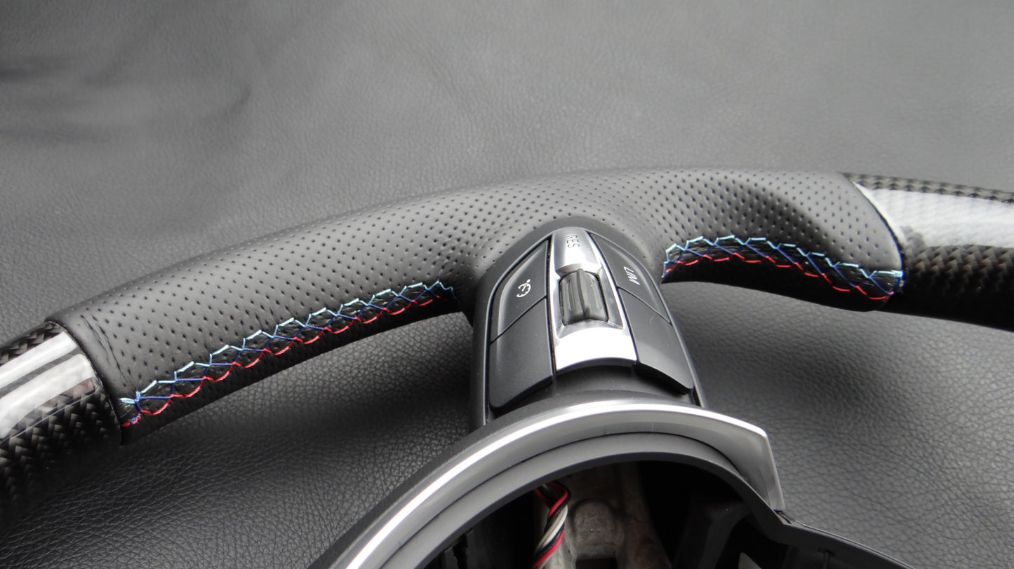 BMW F30 F31 F15 F16 Steering Wheel Carbon Leather