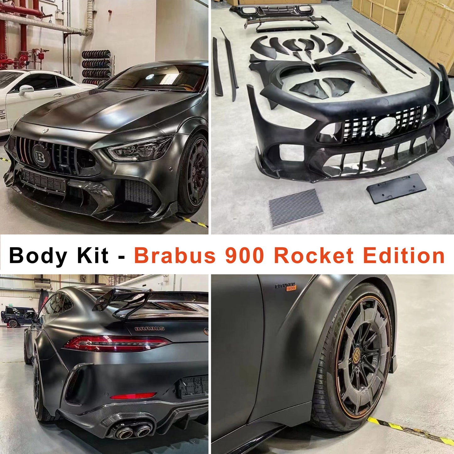Body Kit for Mercedes-Benz GT 4 Door Coupe - Brabus 900 Rocket Edition Style