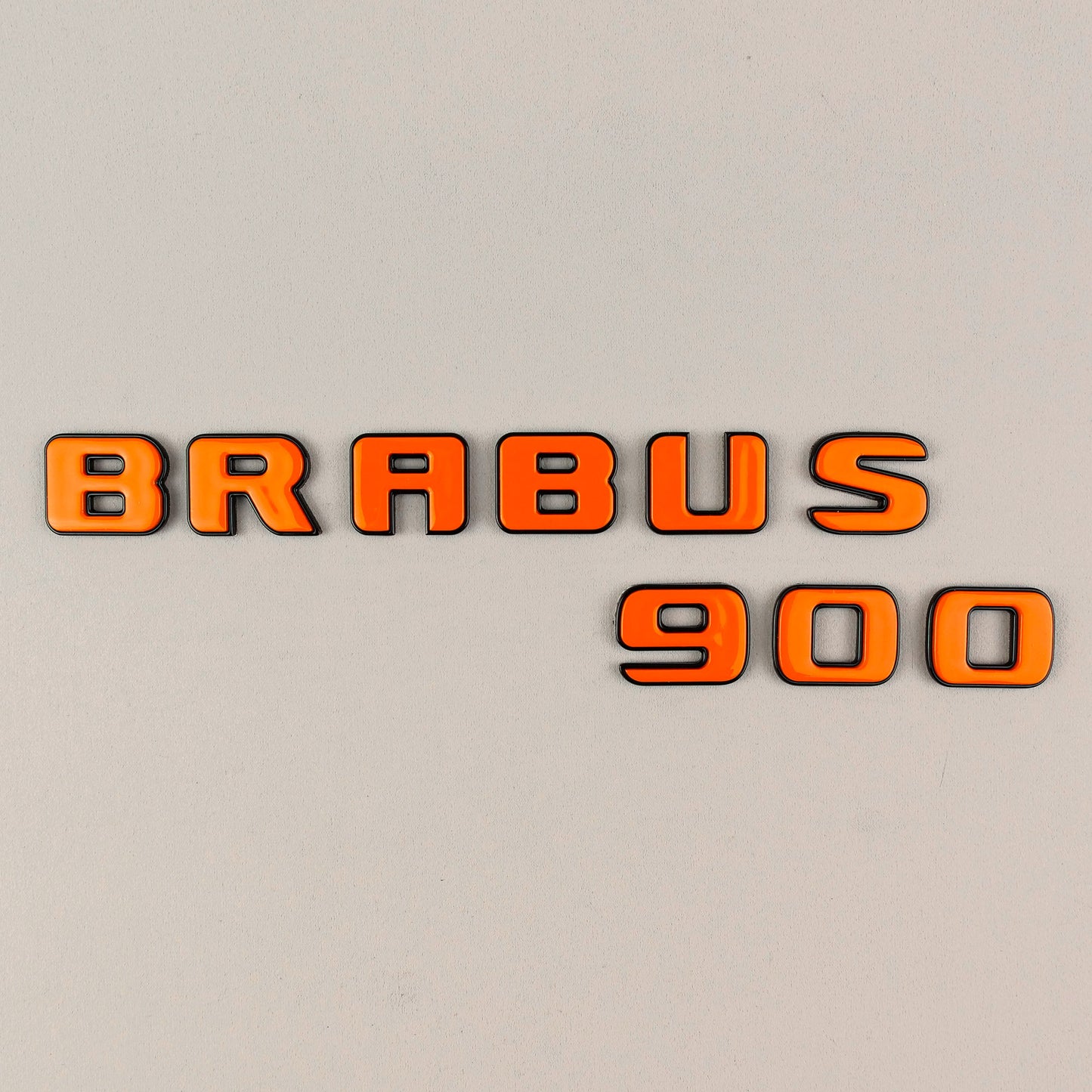 Brabus 900 Style Orange Badges Emblems Set for Mercedes-Benz W463 W463A W464