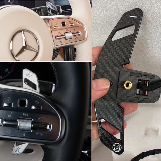 Brabus Style Carbon Gear Shift Paddles for Steering Wheel Mercedes-Benz W463a W464 G Wagon