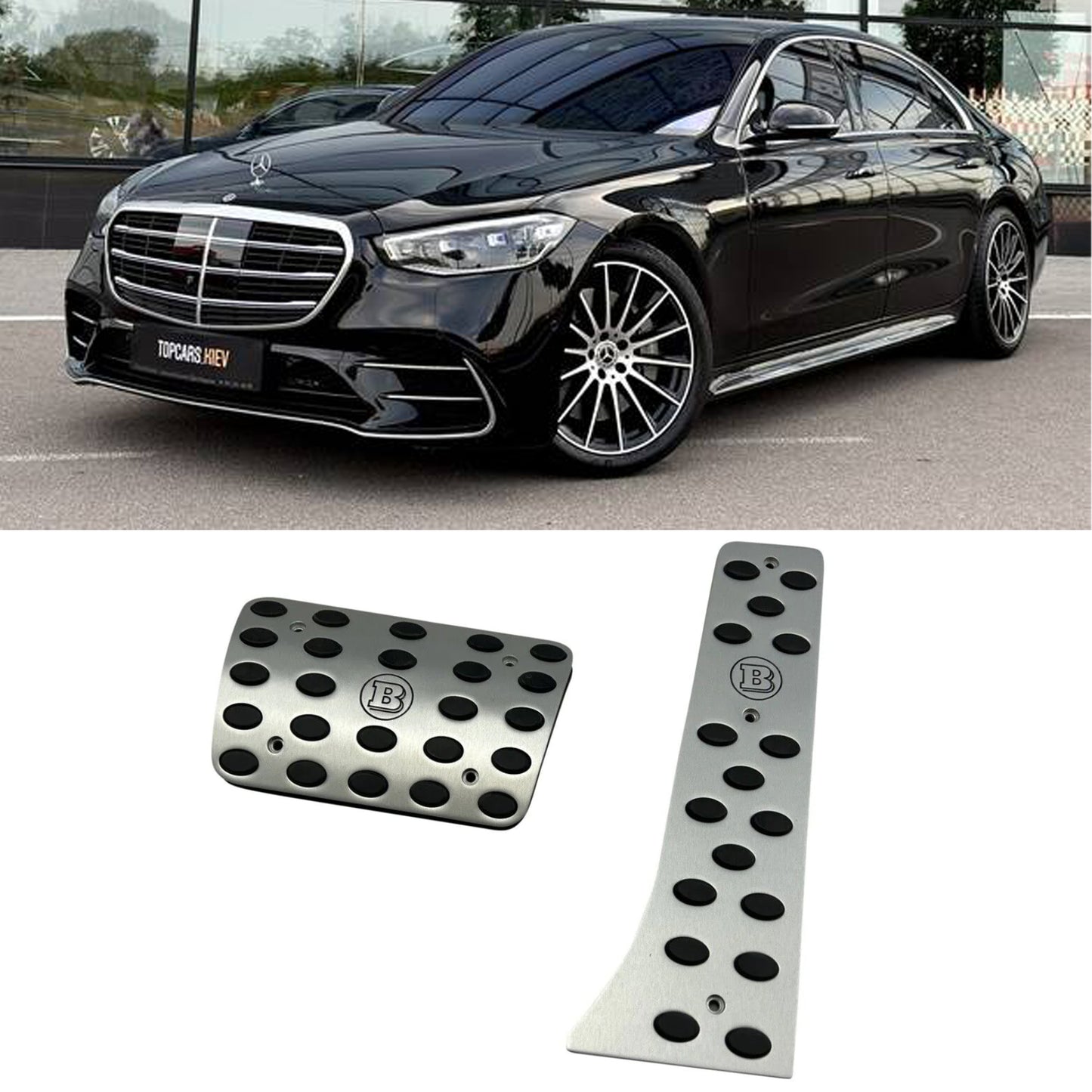 Brabus Style Pedal Covers Set for Mercedes-Benz S-class W223