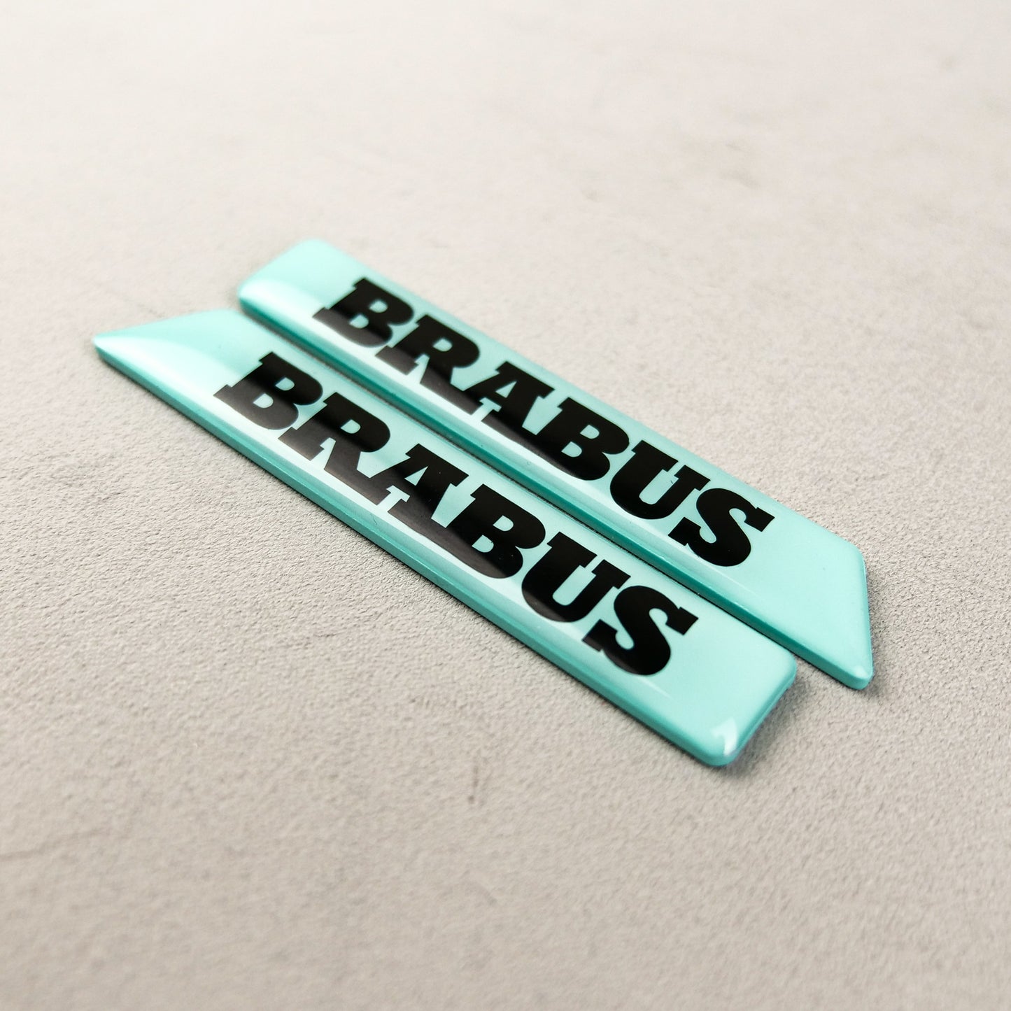 Brabus Style Tiffany Blue Fender Emblems Side Moldings Inserts for Mercedes W463A G-Class