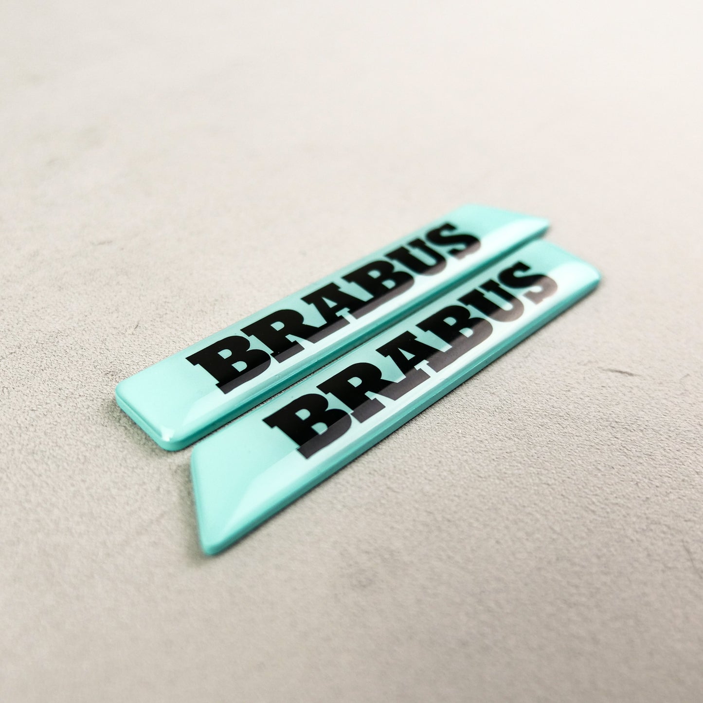 Brabus Style Tiffany Blue Fender Emblems Side Moldings Inserts for Mercedes W463A G-Class
