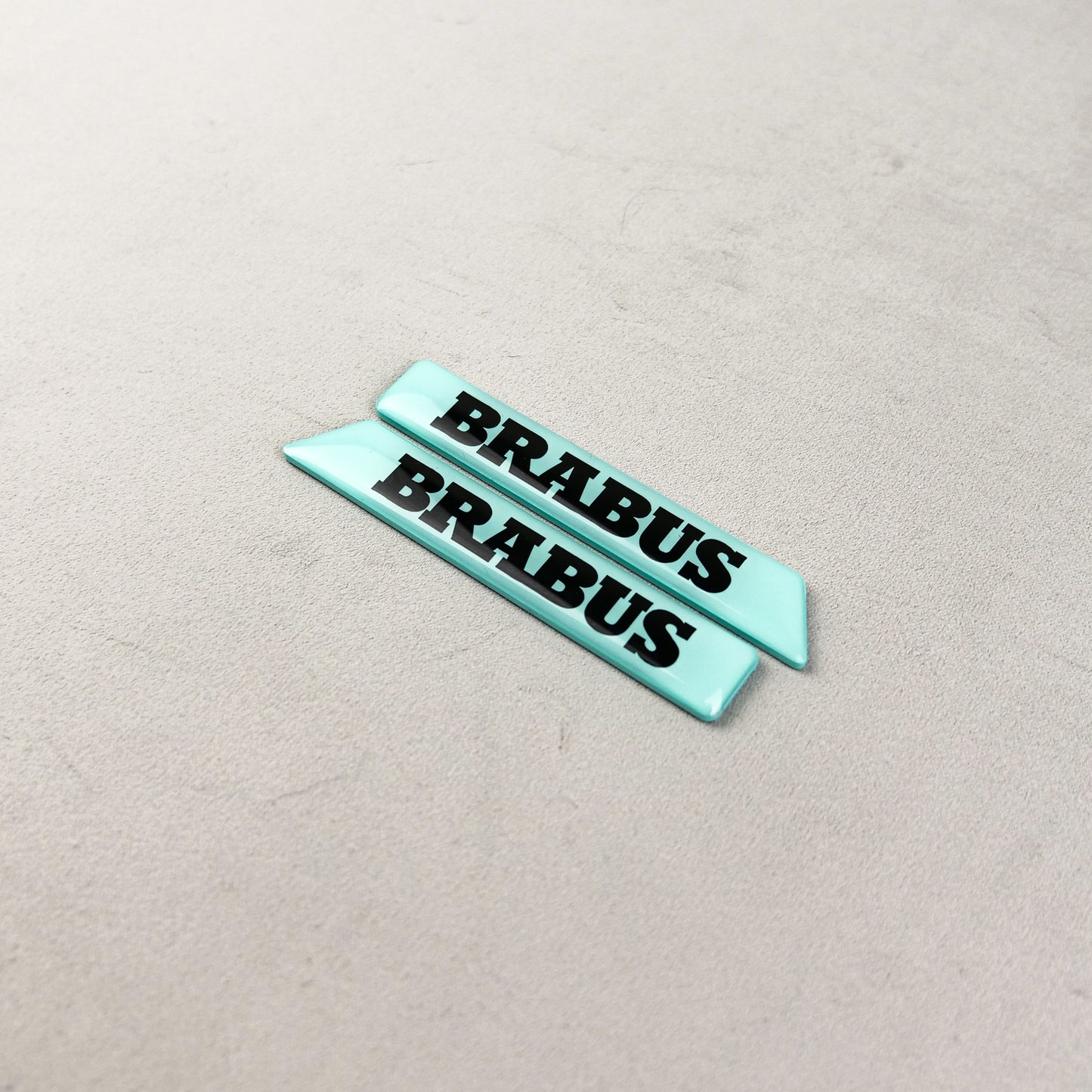 Brabus Style Tiffany Blue Fender Emblems Side Moldings Inserts for Mercedes W463A G-Class